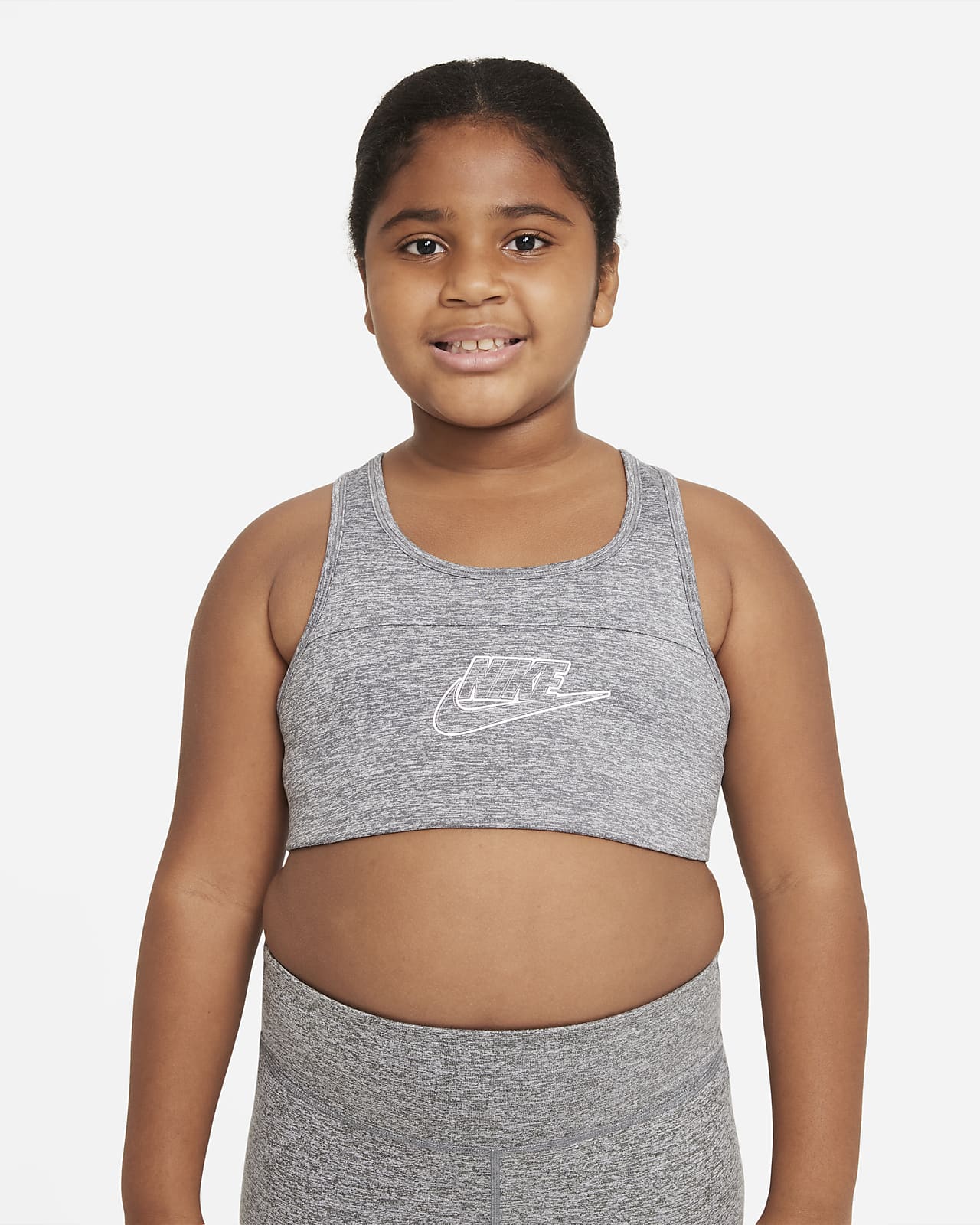 Bra deportivo para niñas talla grande (talla amplia) Nike Dri-FIT Swoosh