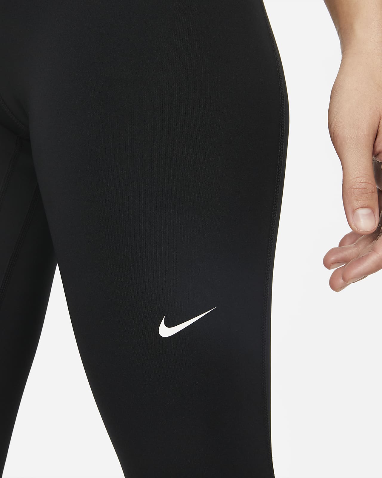 Nike Pro Women's Mid-Rise Mesh-Panelled Leggings. Nike