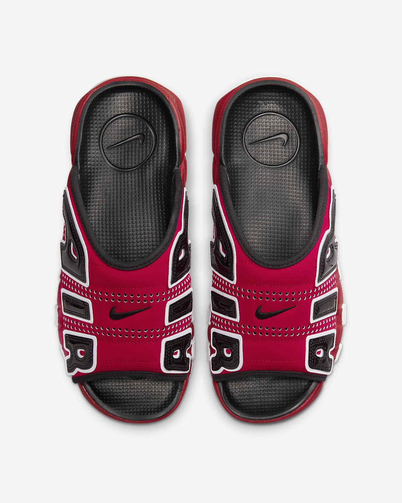 Red nike air online max slides