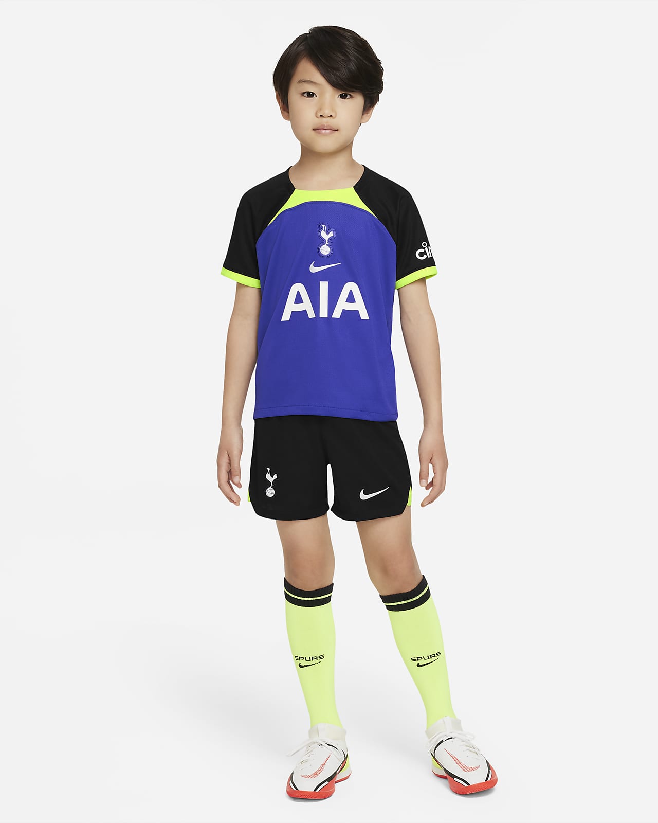 Tottenham Hotspur 2022/23 Away-fodboldsæt mindre børn. Nike DK