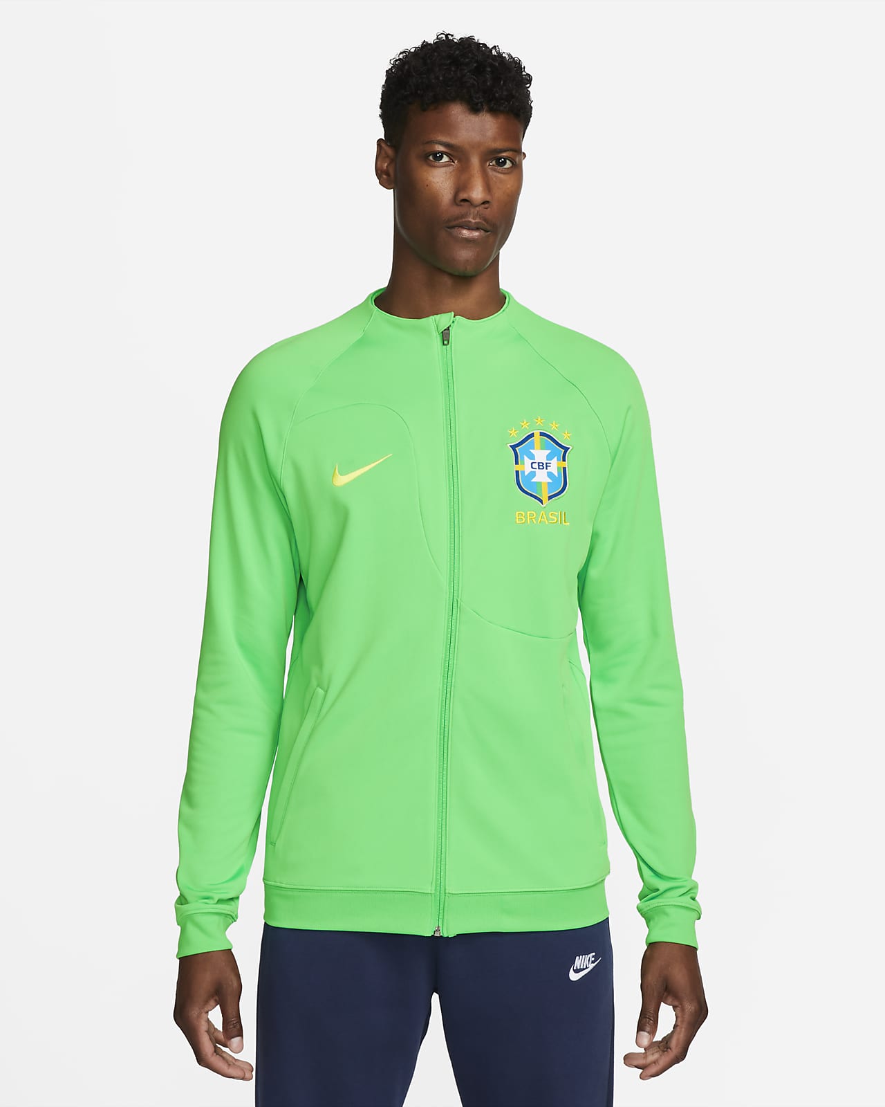 Nike Brazil CBF N98 Track Jacket (Yellow/Green)