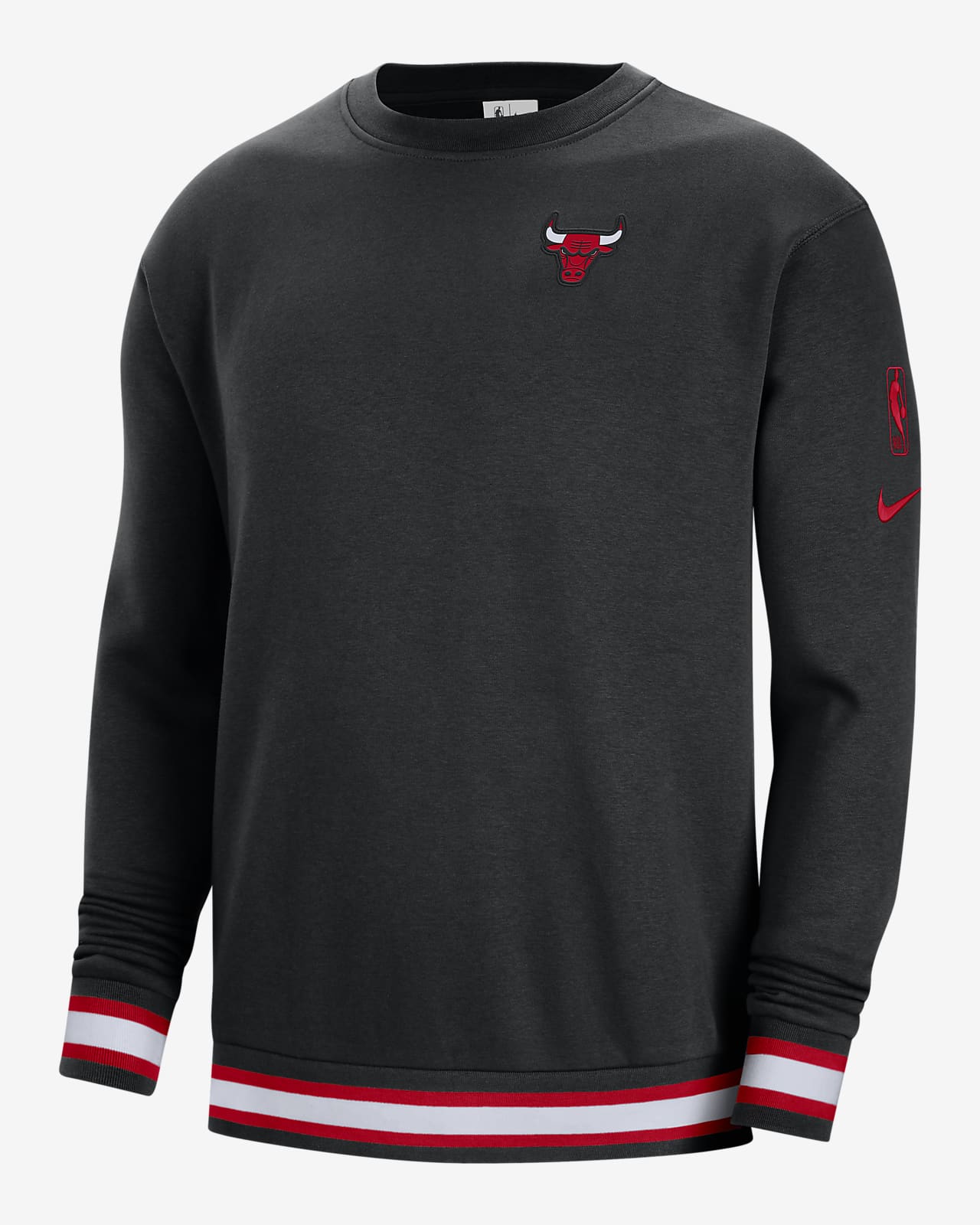 Chicago Bulls Courtside Men's Nike NBA Fleece Sweatshirt. Nike BG