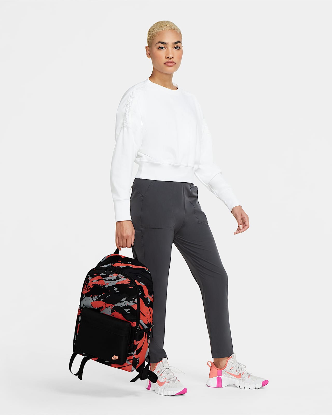 nike heritage printed backpack