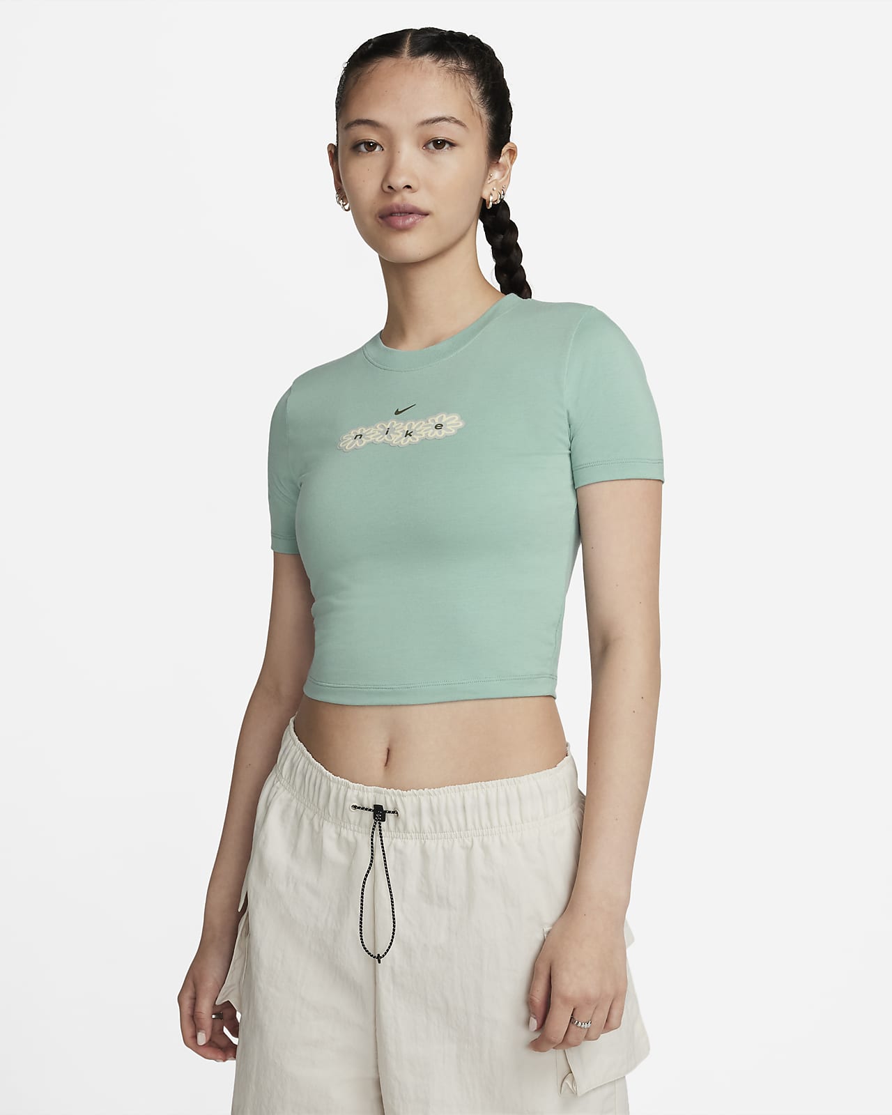 Lサイズ Nike off-white クロップド tシャツ tee