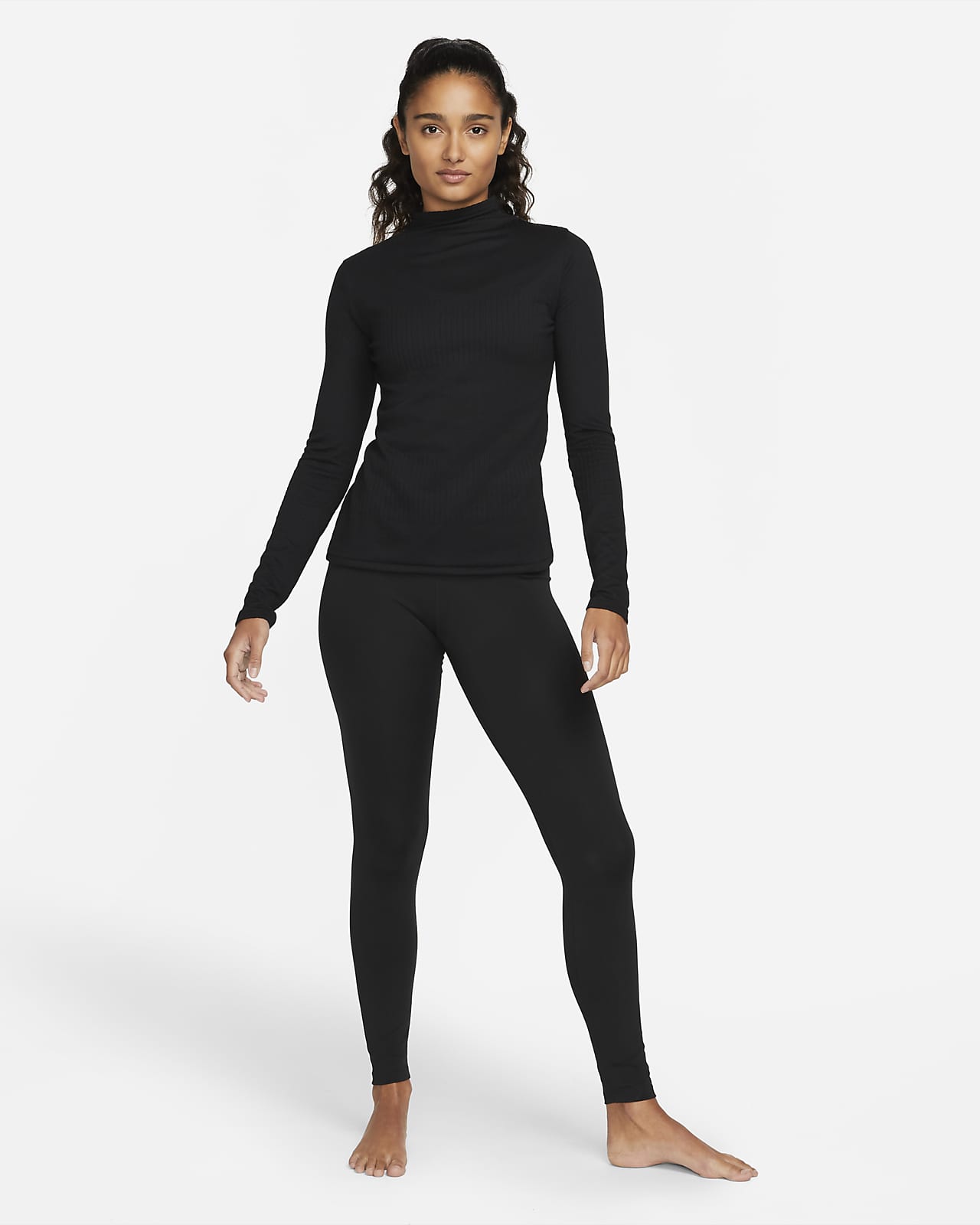 Nike Yoga Luxe DriFIT Women's LongSleeve Ribbed Top. Nike IE