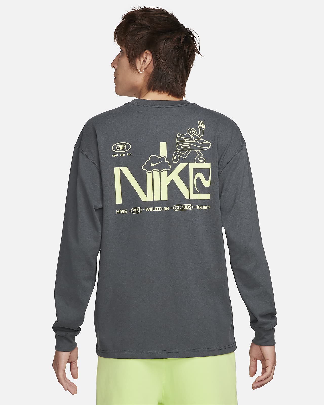 Nike shirt lange discount mouwen