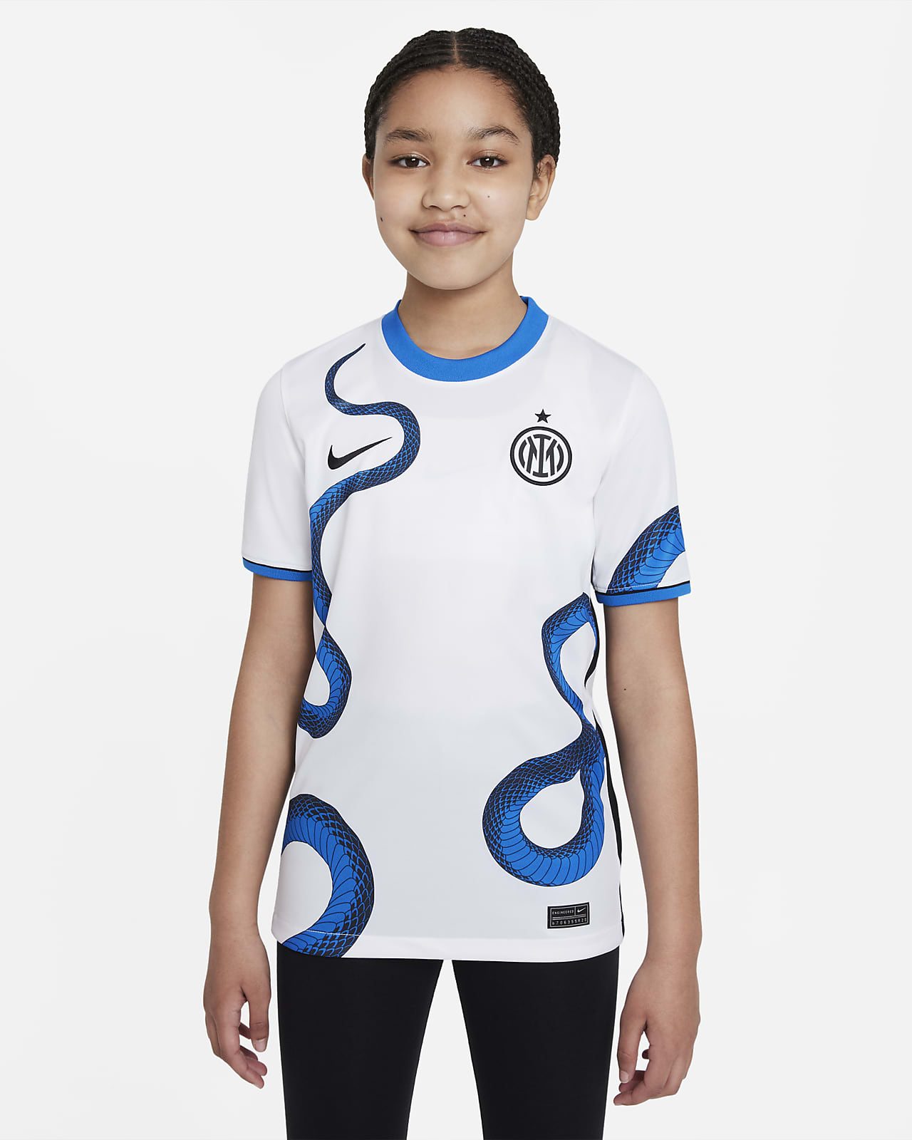 Maglia da calcio Nike Dri-FIT Inter 2021/22 Stadium per ragazzi - Away.  Nike IT