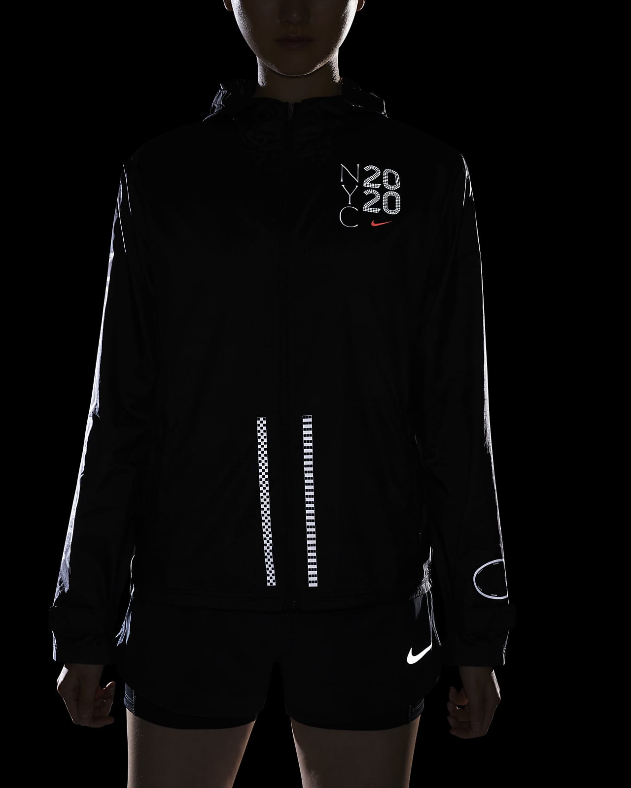 nike essential full zip running jacket