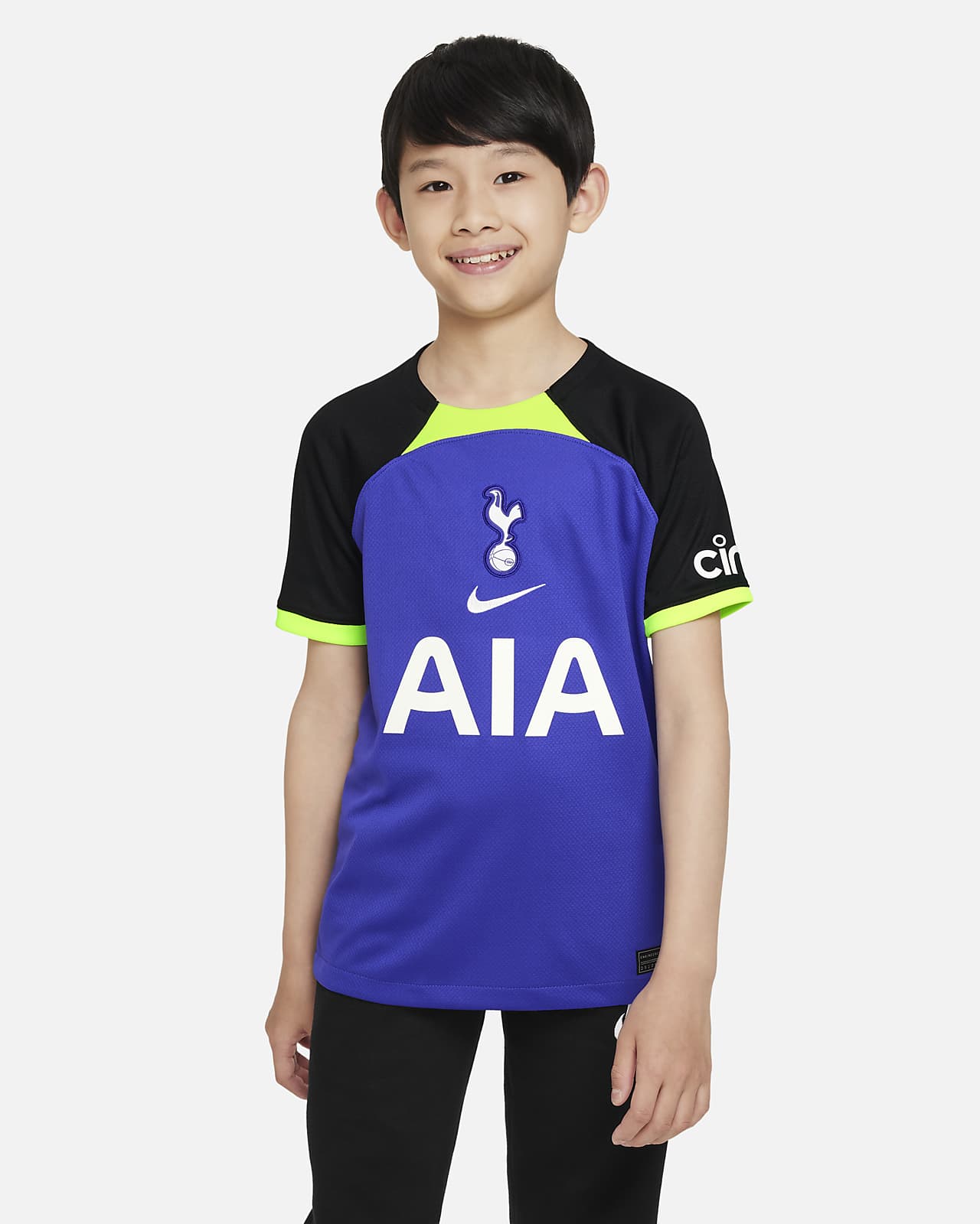 Segunda equipación Stadium Tottenham Hotspur 2022/23 Camiseta de fútbol Nike Dri-FIT - Niño/a
