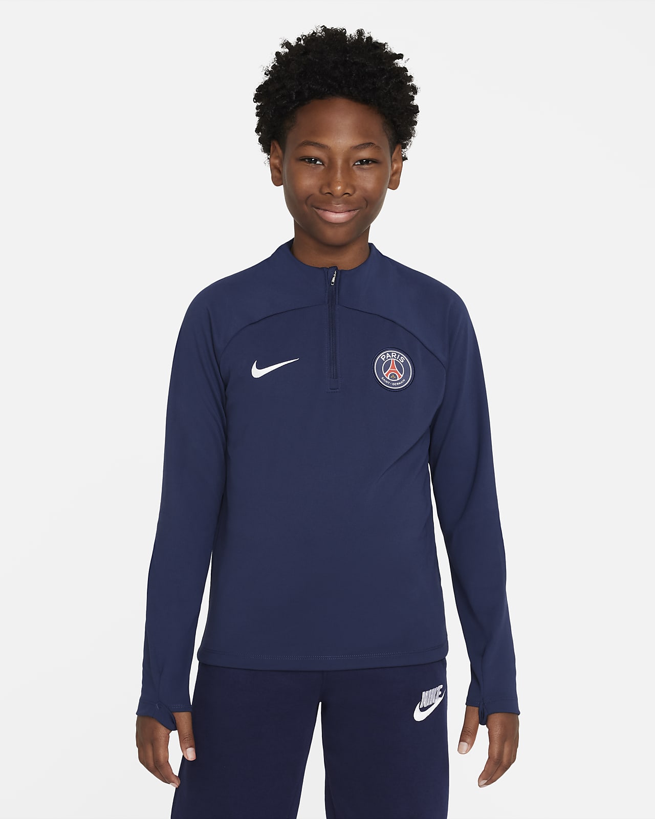 Paris Saint-Germain Academy Pro Nike Dri-FIT knit voetbaltrainingstop voor kids