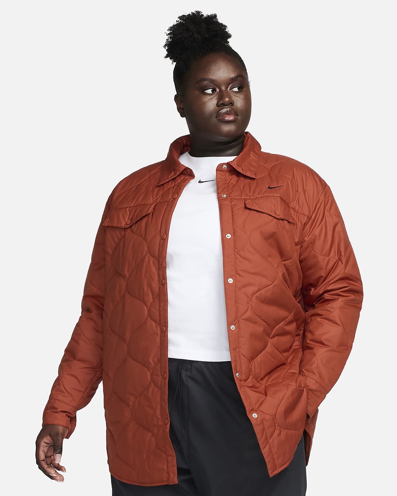 Gabardina acolchada para mujer talla grande Nike Sportswear