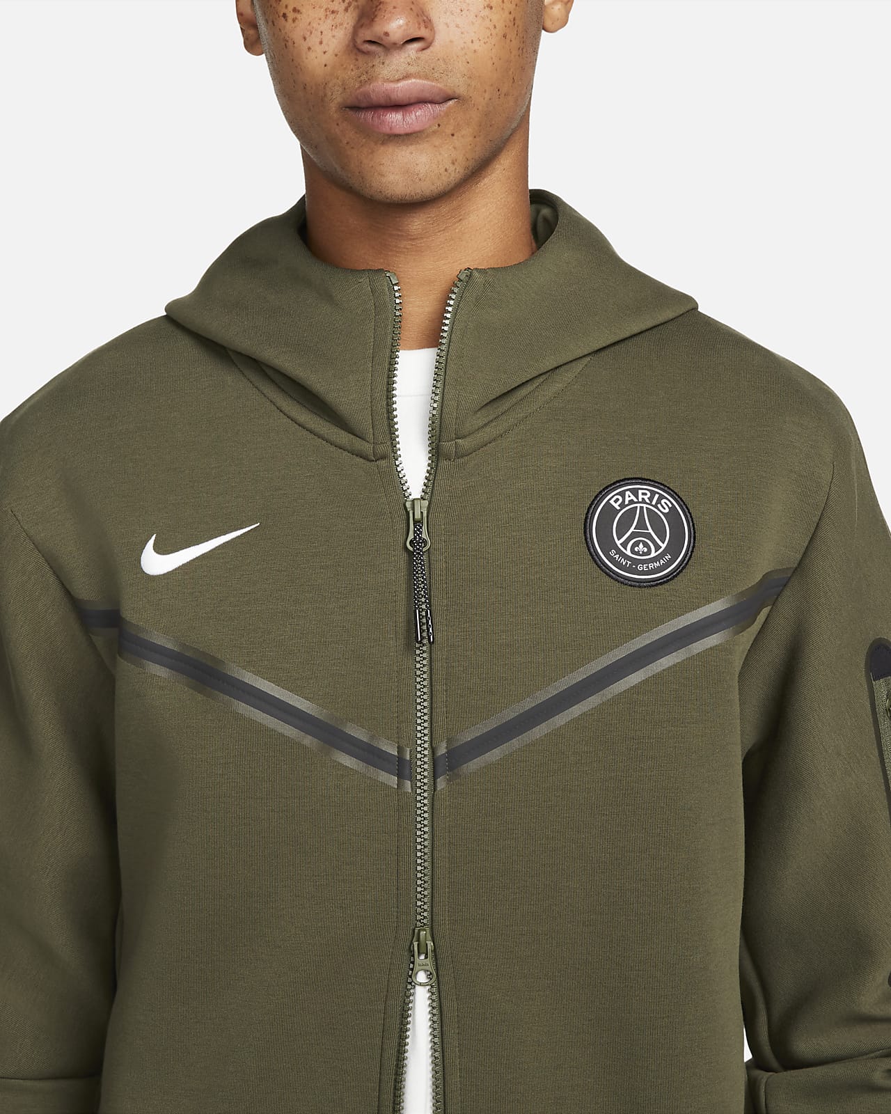 Paris Saint-Germain Tech Fleece Windrunner Hoodie met rits voor heren. Nike  BE