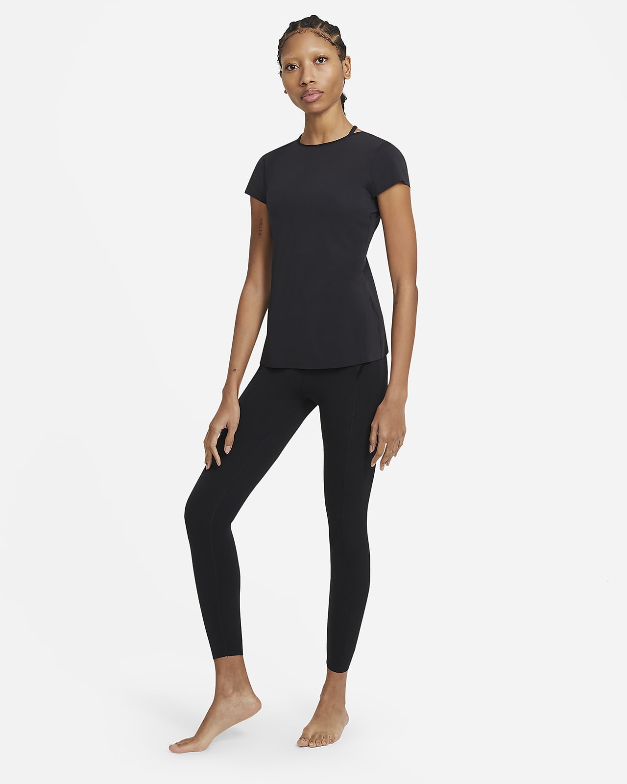 Nike Yoga Luxe Women's Short-Sleeve Top. Nike LU