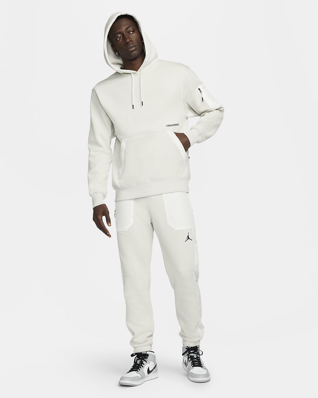 Sudadera con gorro sin cierre de tejido Fleece para hombre Jordan 23  Engineered. Nike.com