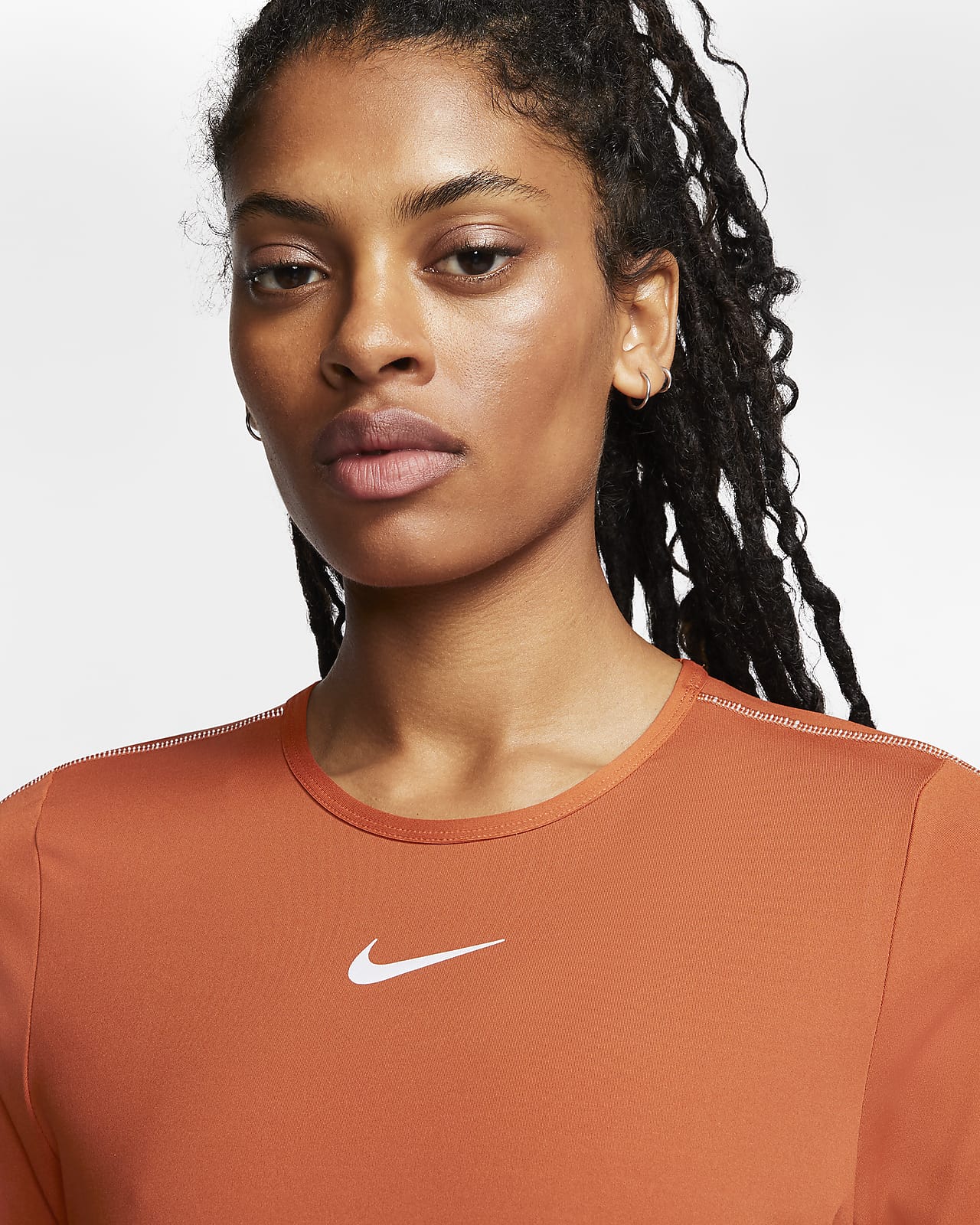 orange nike top womens