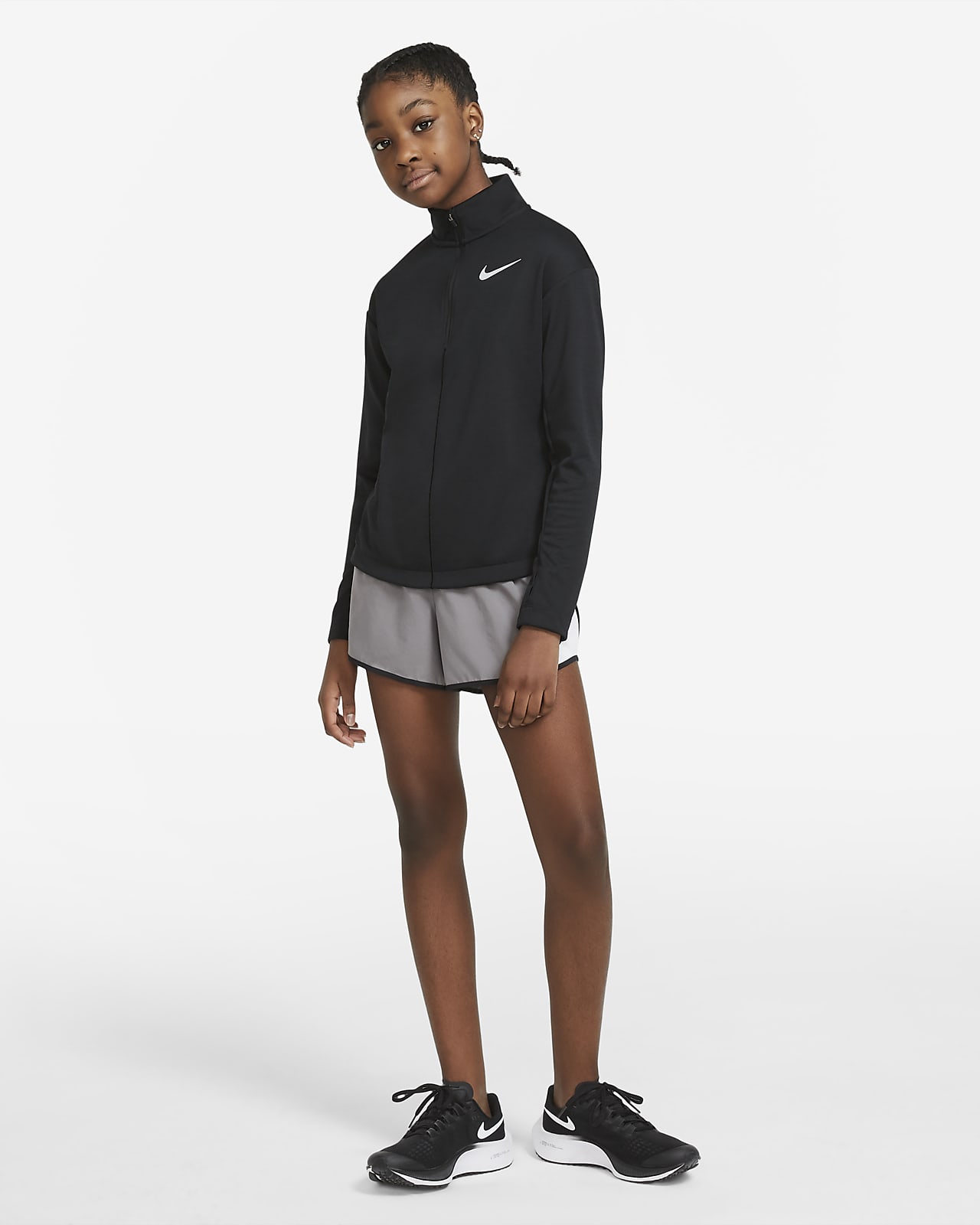 nike long sleeve top with zip