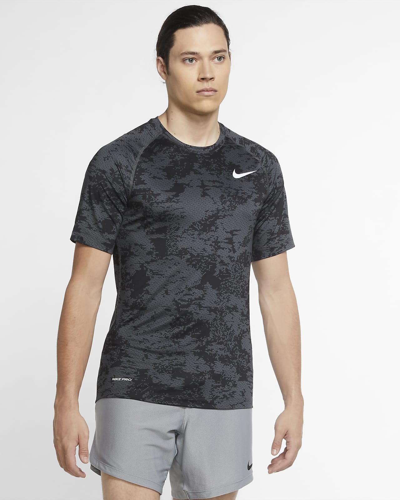 Camiseta de manga corta de camuflaje para hombre Nike Pro. Nike.com