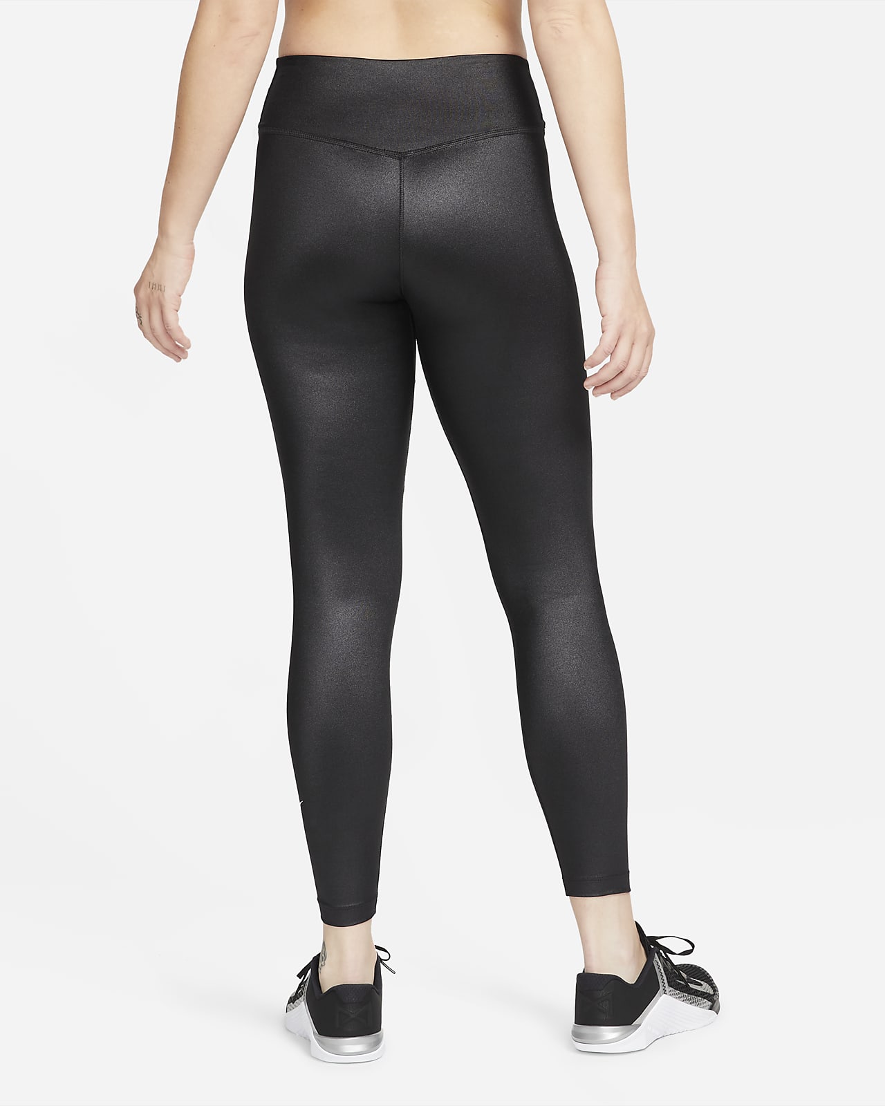 legging brillant noir