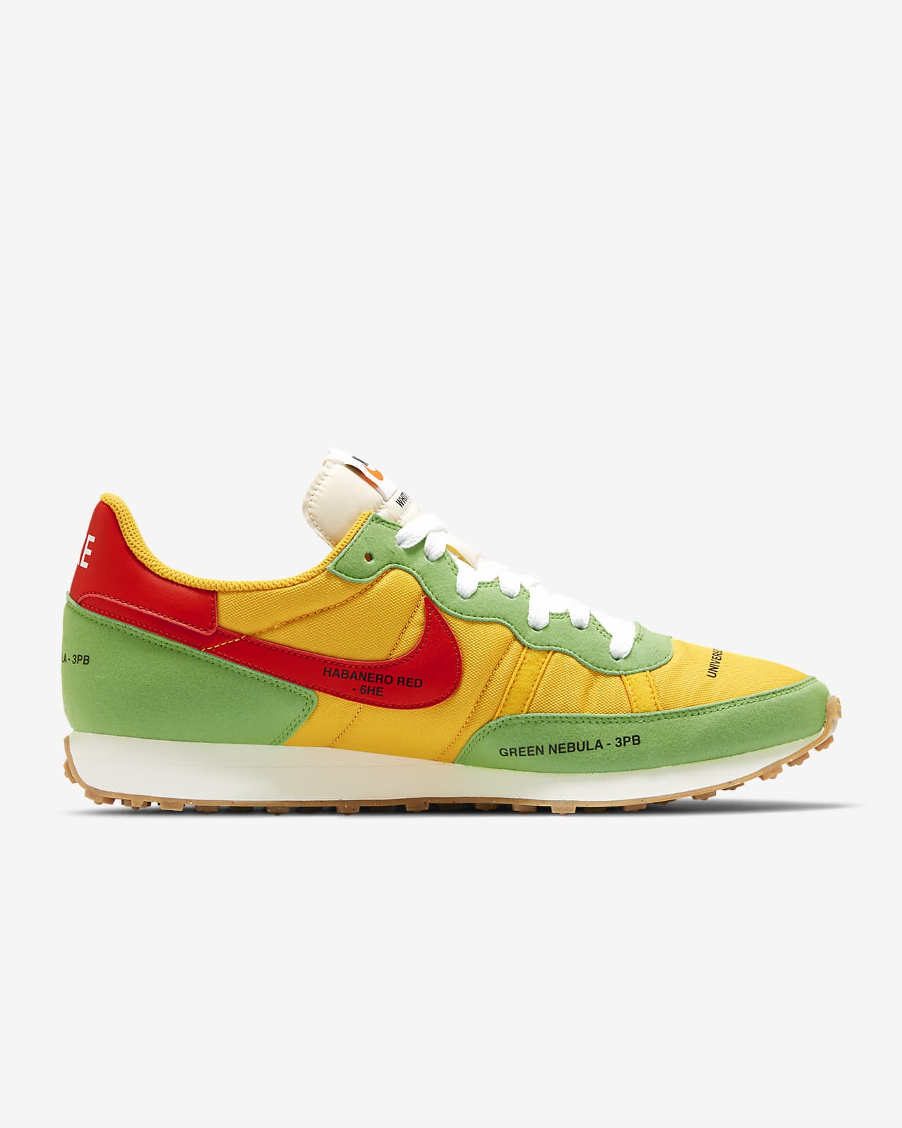 yellow and green nike shoes