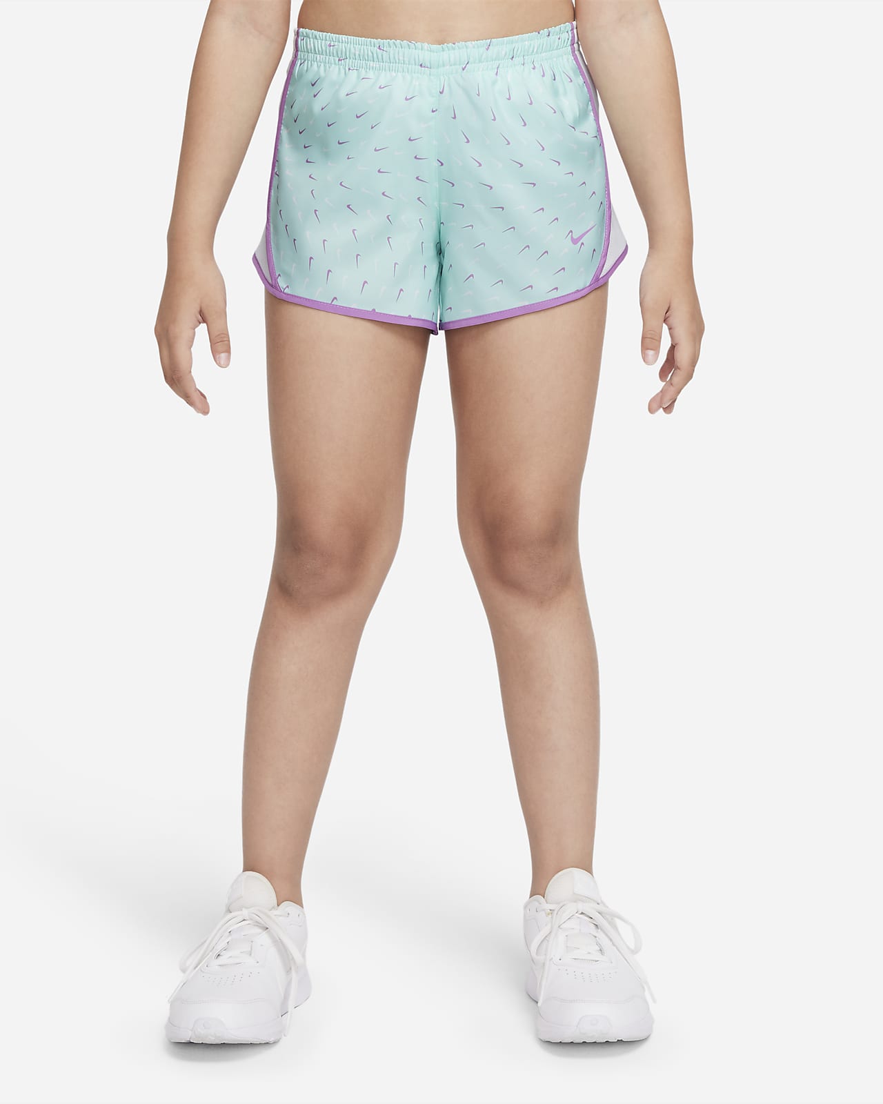 Nike Dri-FIT Tempo Big Kids\' (Girls\') Printed Running Shorts.