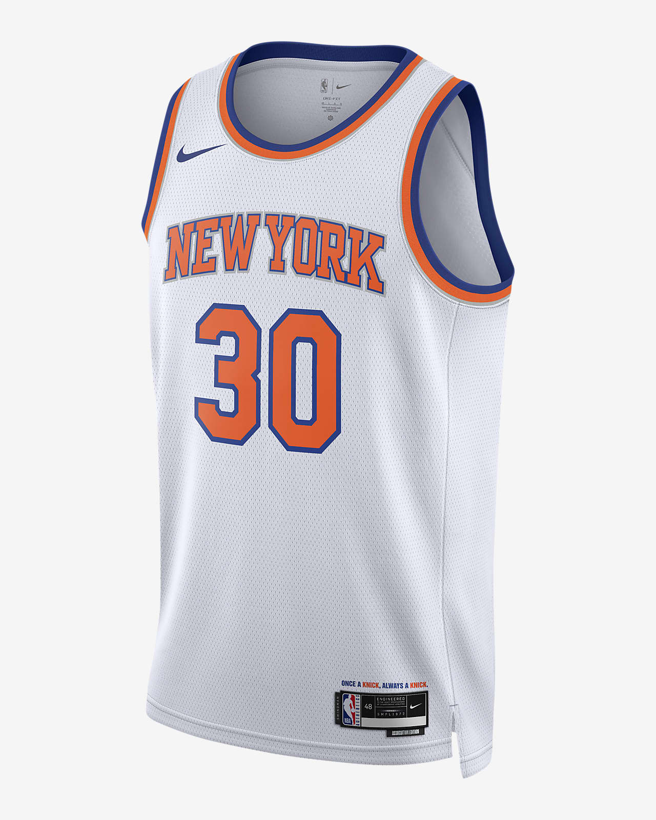 New York Knicks Association Edition 2022/23 Nike Dri-Fit NBA Swingman Jersey - White, XS (36)