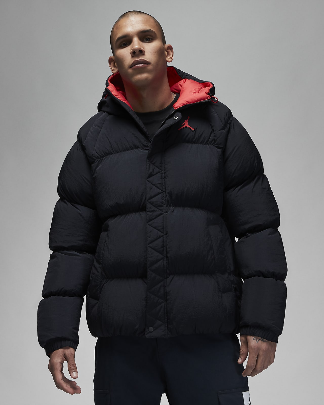 Essentials Heavy-Weight Hooded Puffer Coat Homme 