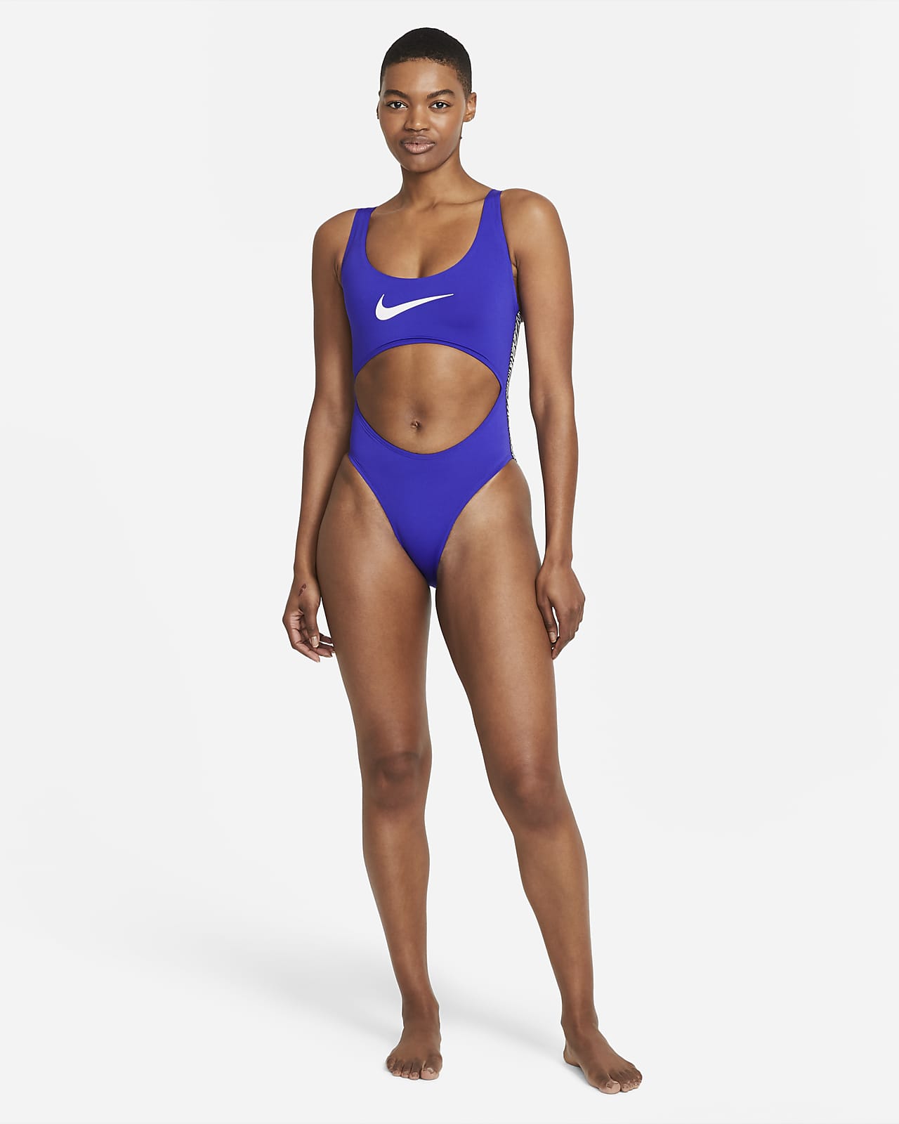 Traje de baño de una pieza con recorte para mujer Nike Wild. Nike.com