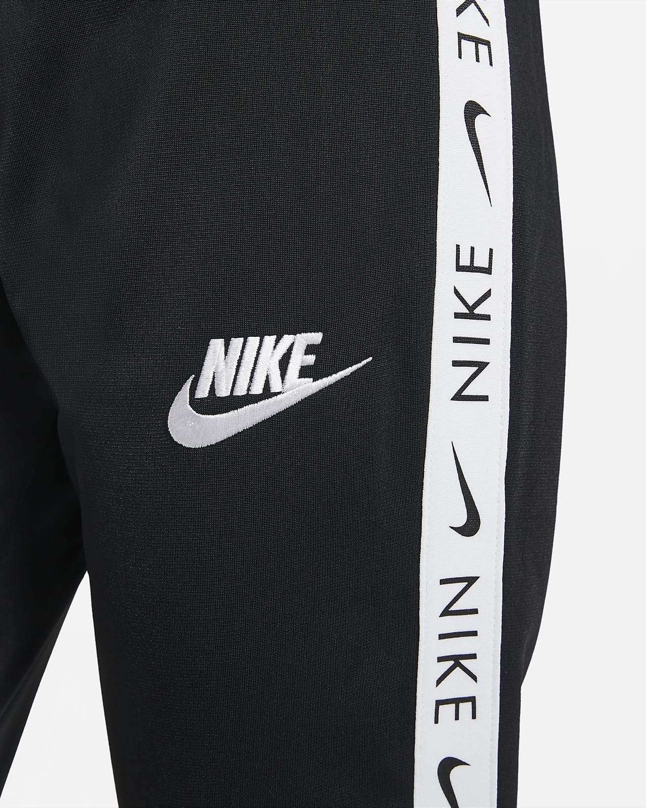nike black and white tracksuit