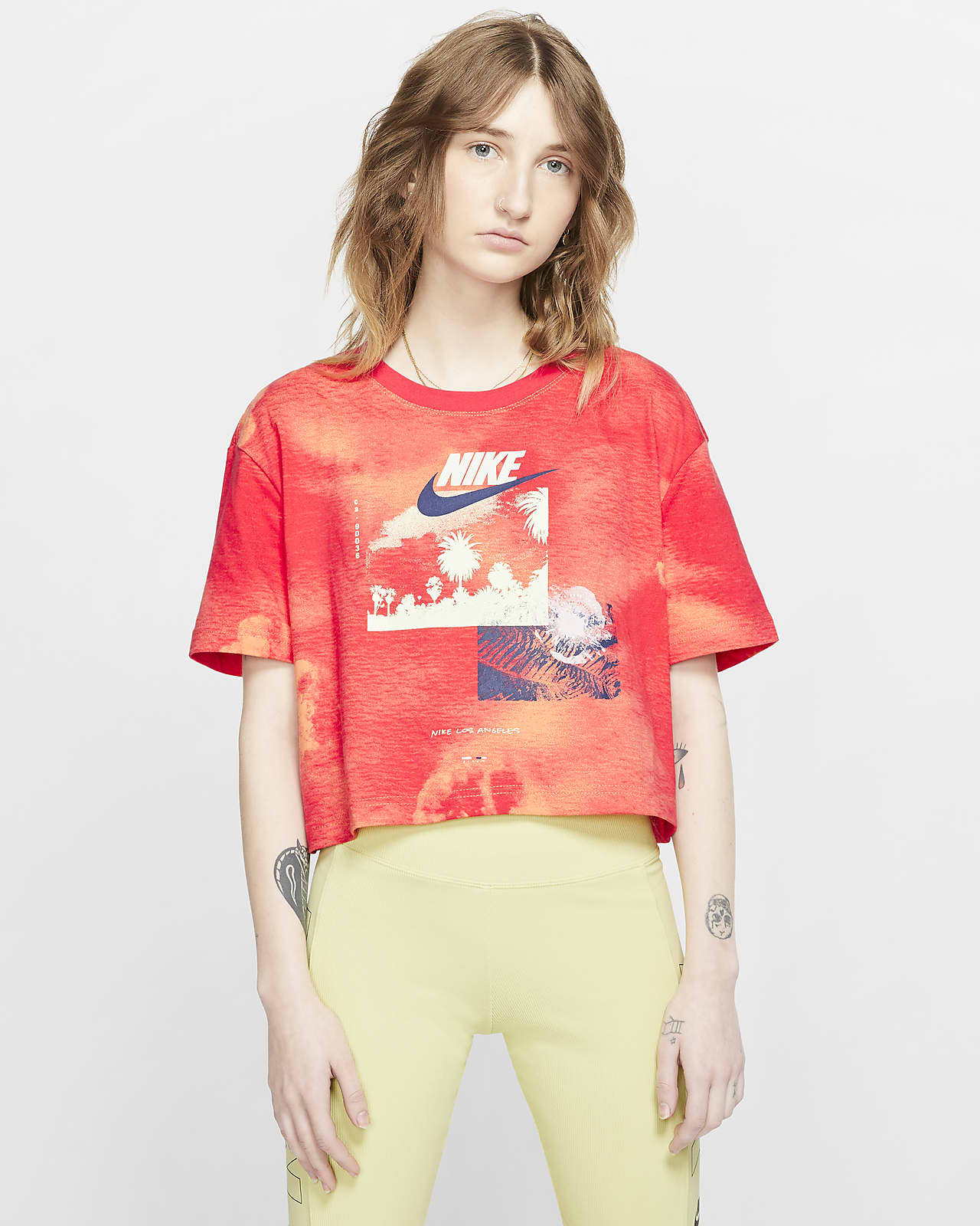 nike tie dye crop top