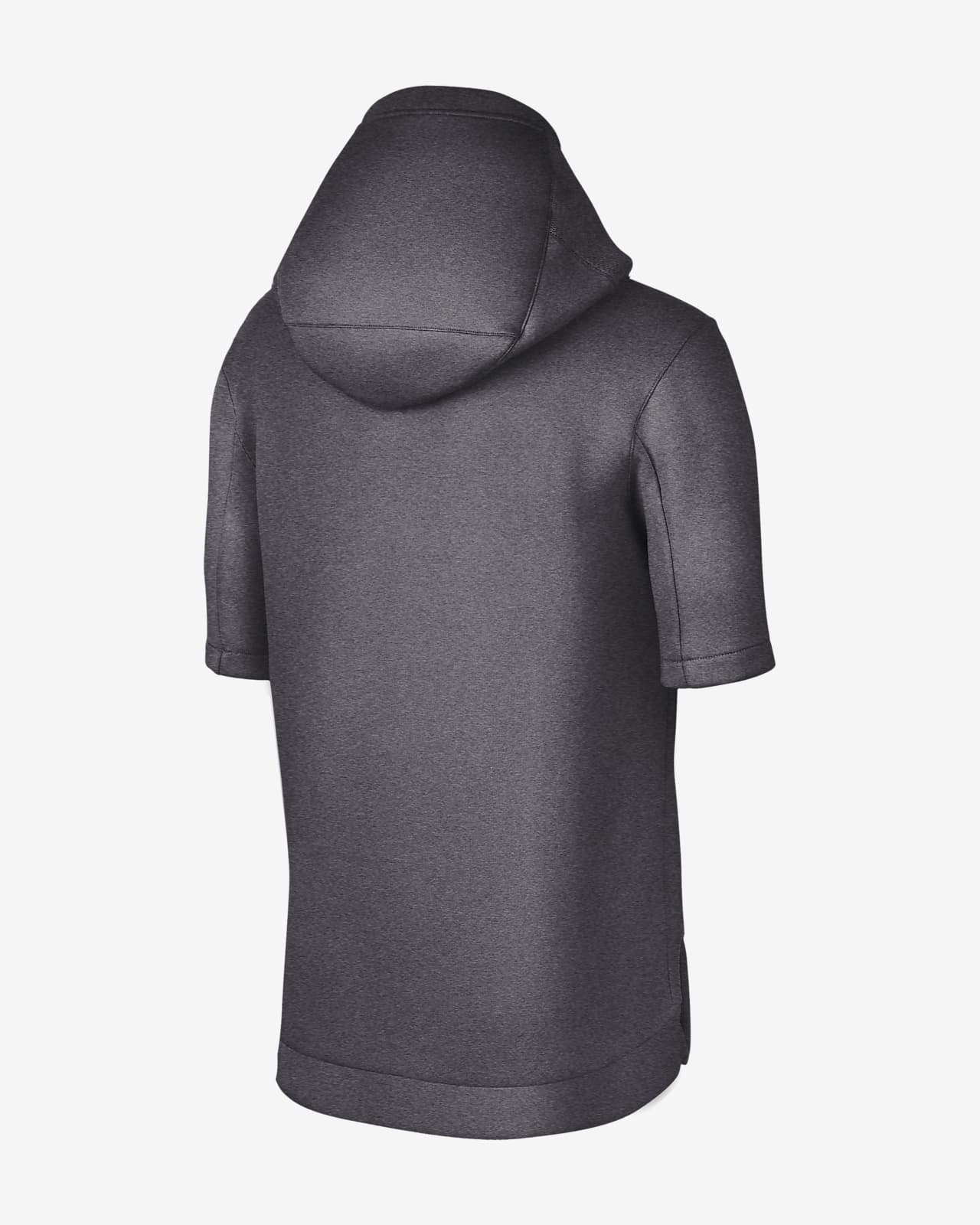 nike dry men's short sleeve hoodie
