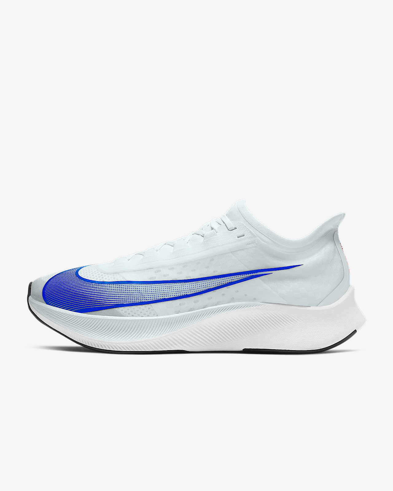 nike shox 4 molas azul e branco