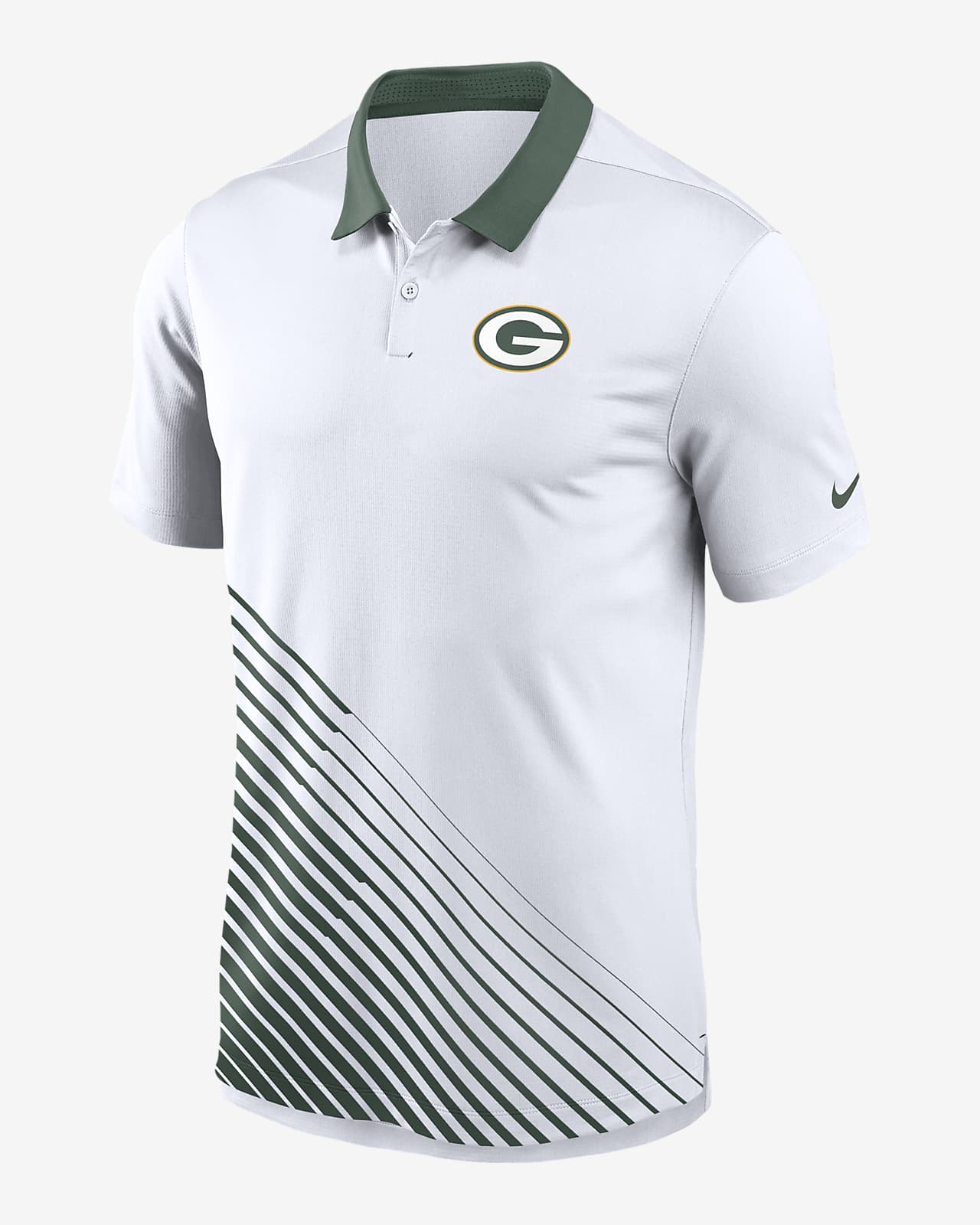 Men's Nike White Green Bay Packers Vapor Performance Polo Size: Large