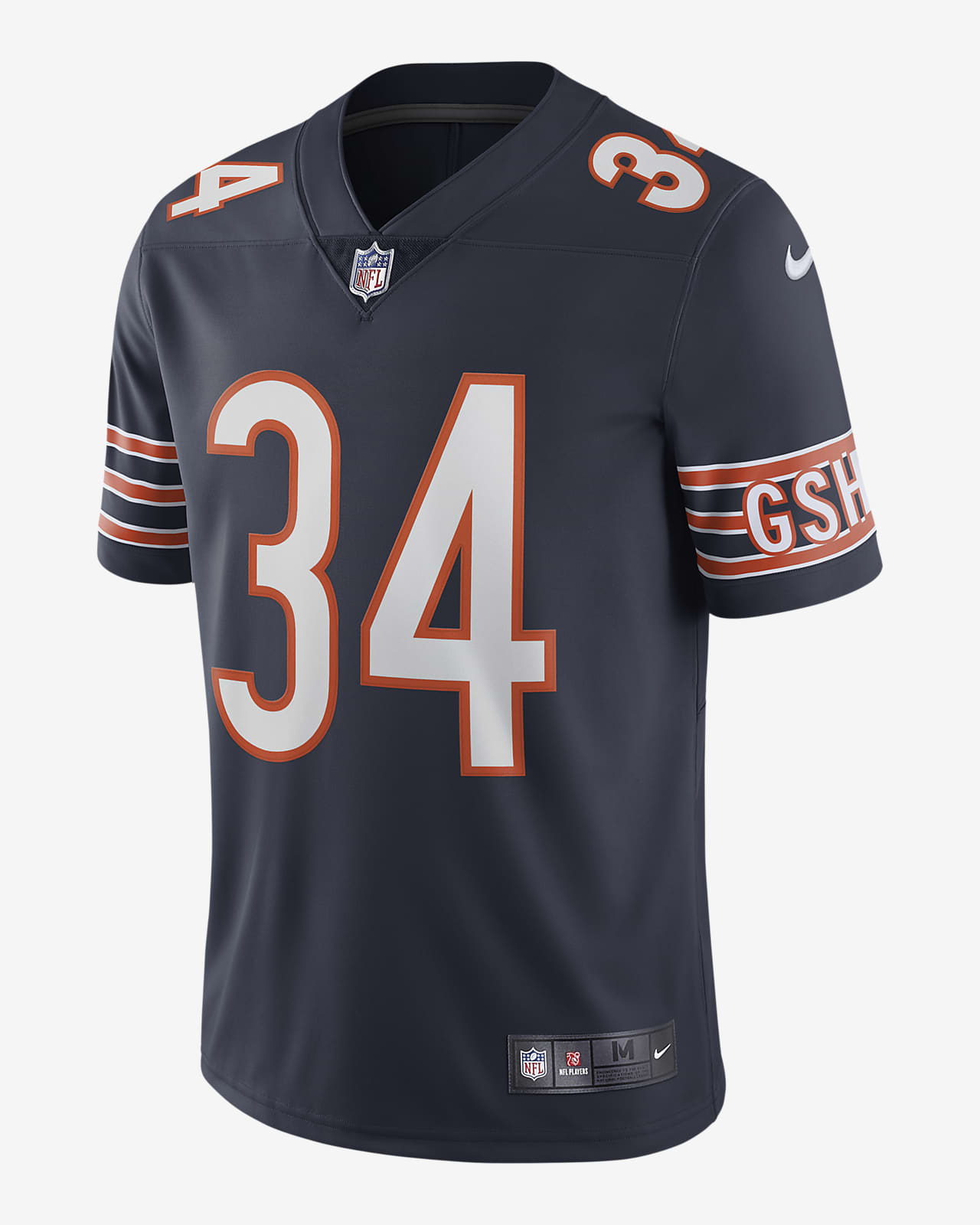 sueño estaño Disciplina Camiseta de fútbol americano edición limitada para hombre NFL Chicago Bears  Nike Vapor Untouchable (Walter Payton). Nike.com