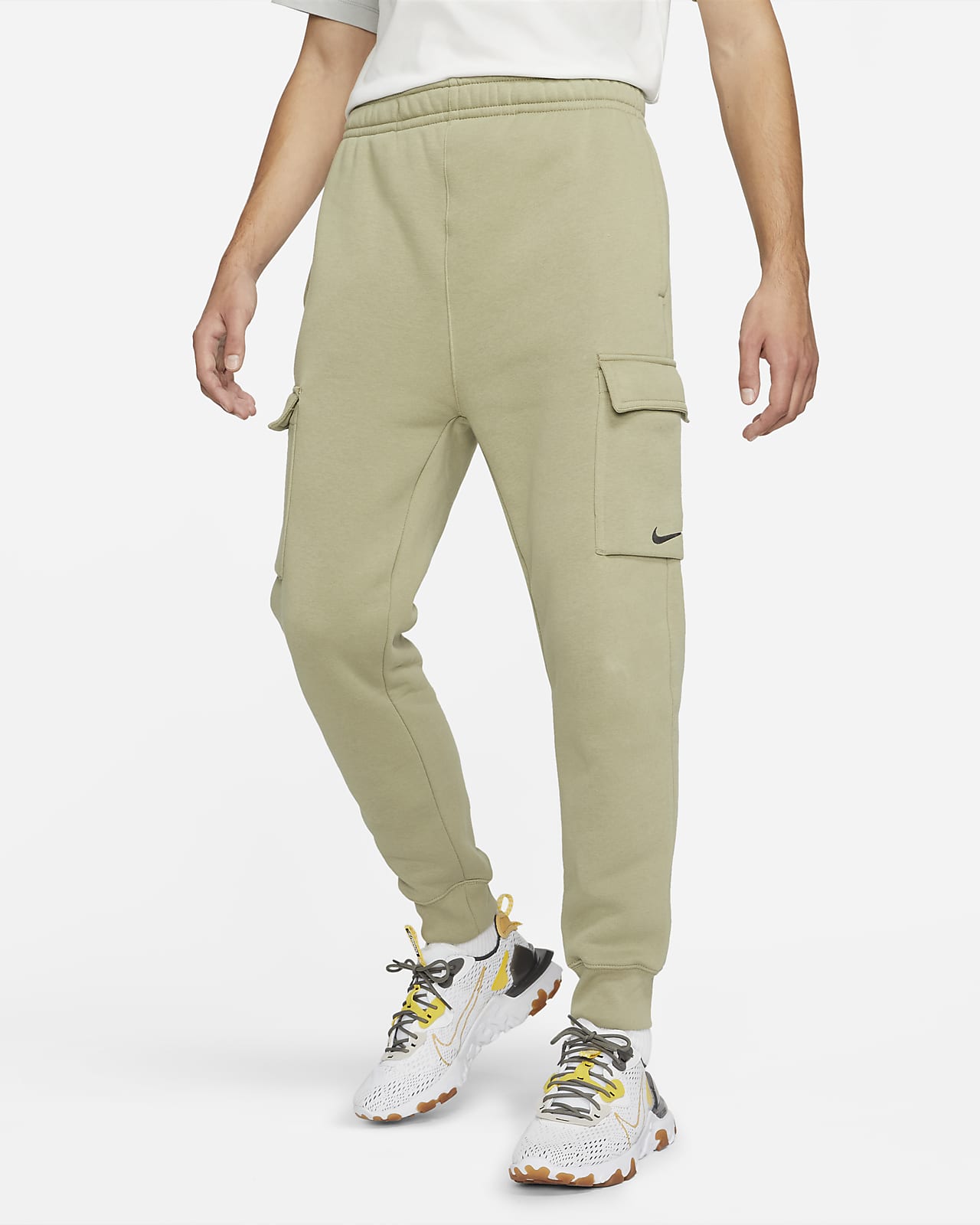 men's printed swoosh cargo trousers