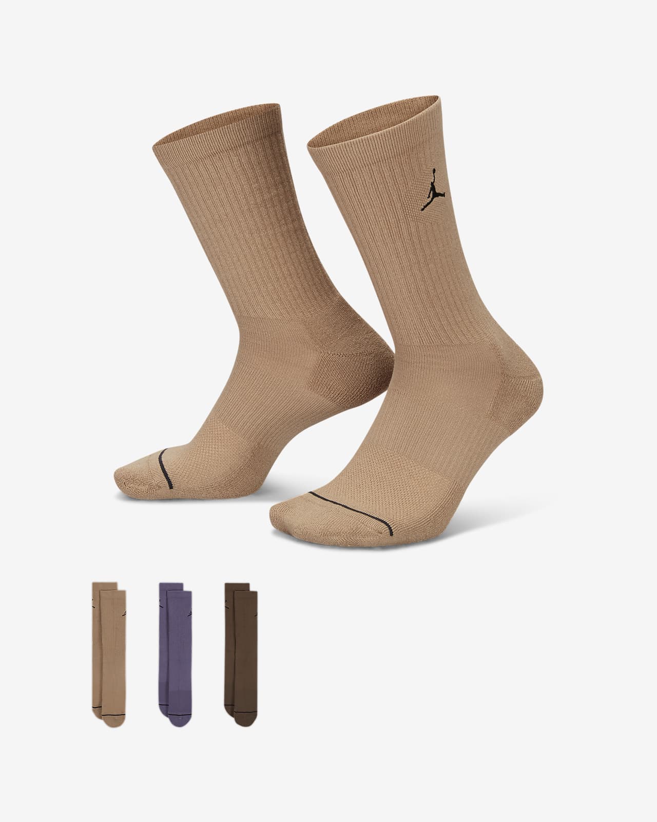Meias para o dia a dia Jordan (3 pares)