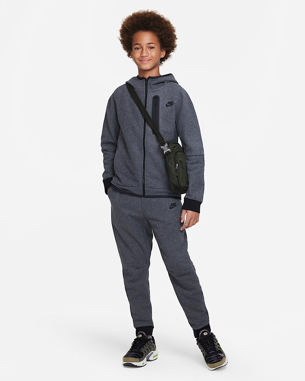 Nike Sportswear Tech Fleece Winterhoodie met rits voor jongens. Nike NL