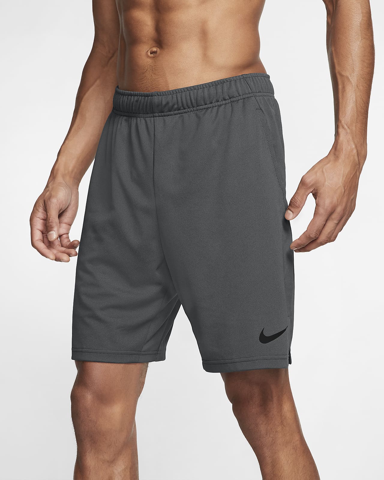 men's nike dri fit shorts grey