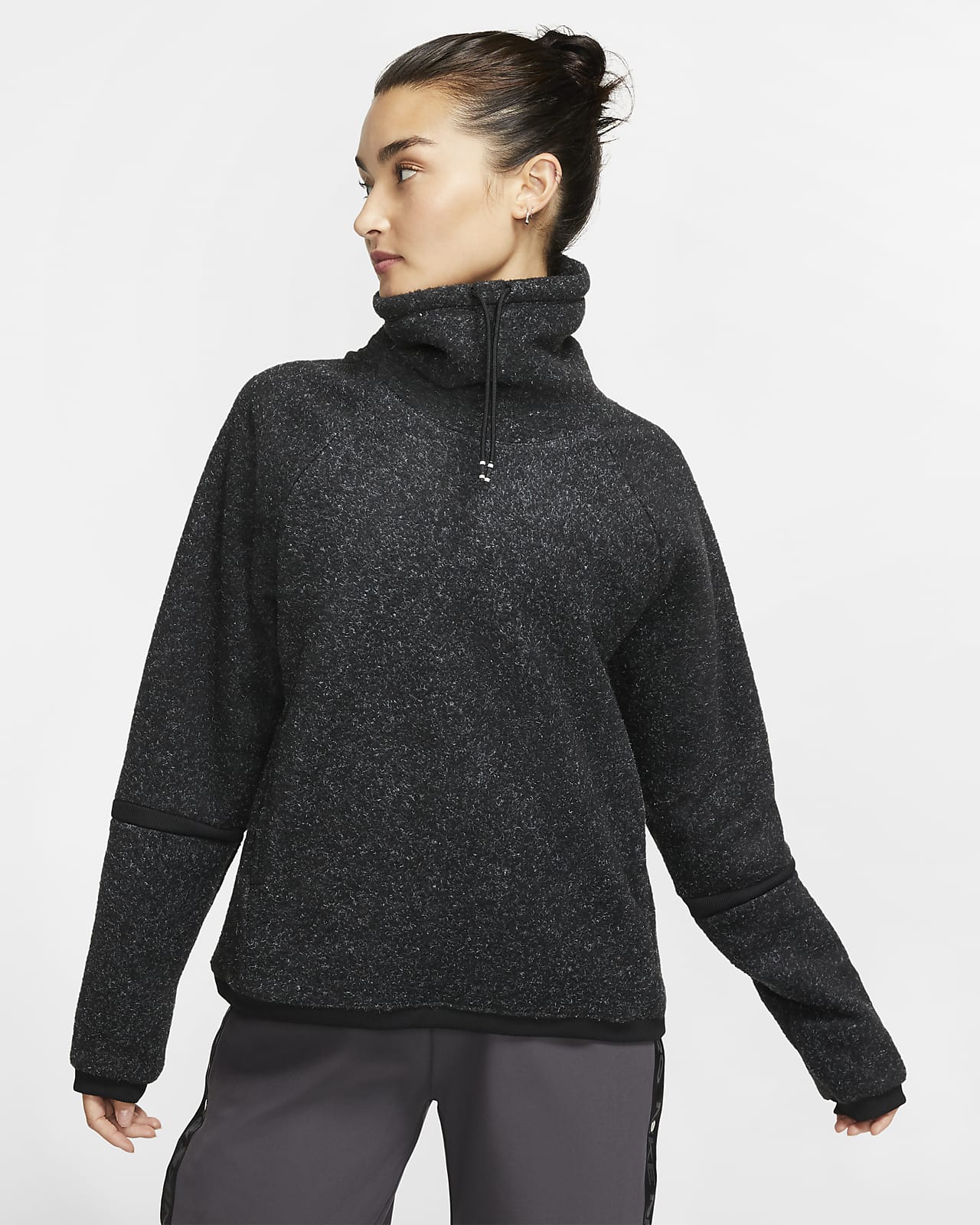 nike women's sherpa therma fleece training hoodie