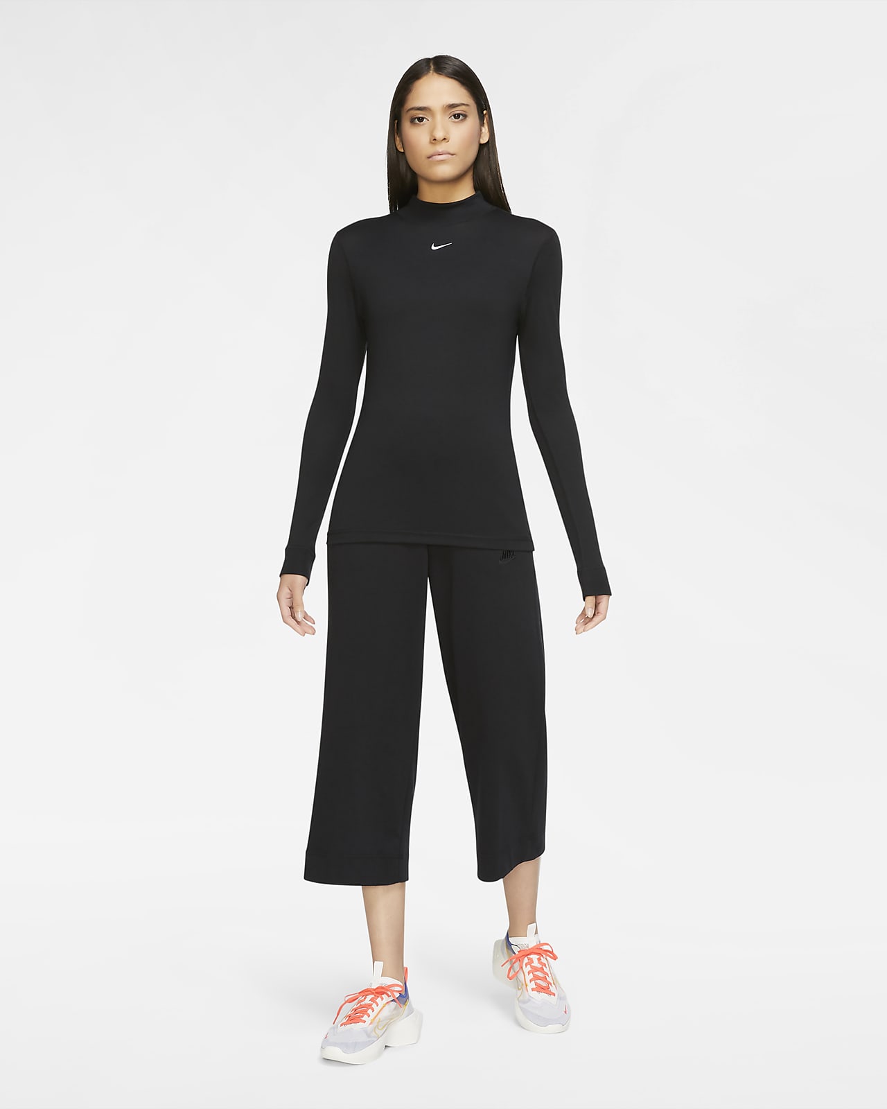 nike mock long sleeve top