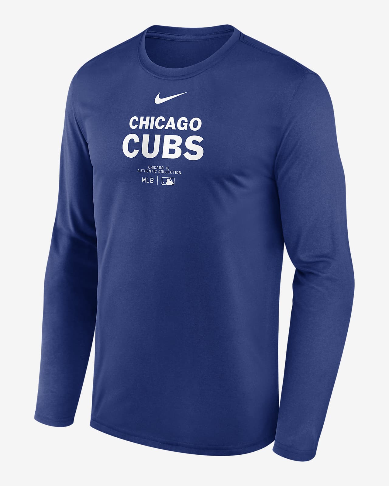 Chicago Cubs Authentic Collection Practice Men's Nike Dri-FIT MLB Long-Sleeve T-Shirt