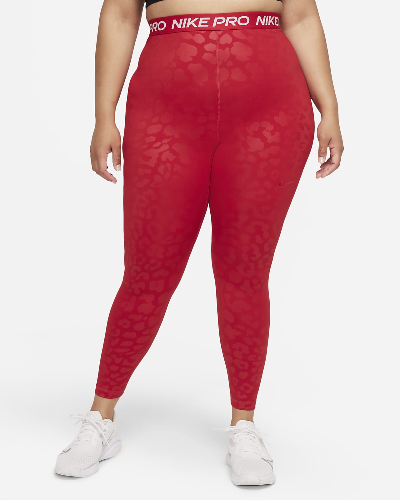 Nike Pro Dri-FIT Women’s High-Waisted 7/8 Printed Leggings (Plus Size)