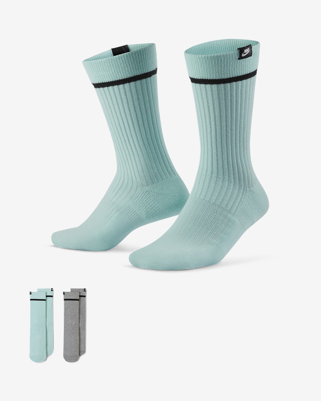 Chaussettes mi-mollet Nike SNKR Sox Essential (2 paires ...