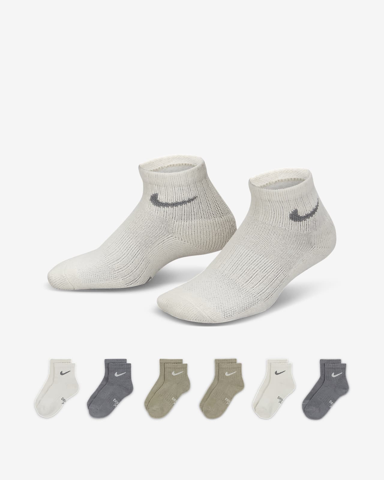 Dri-FIT Little Kids' Socks (6 Pairs). Nike.com