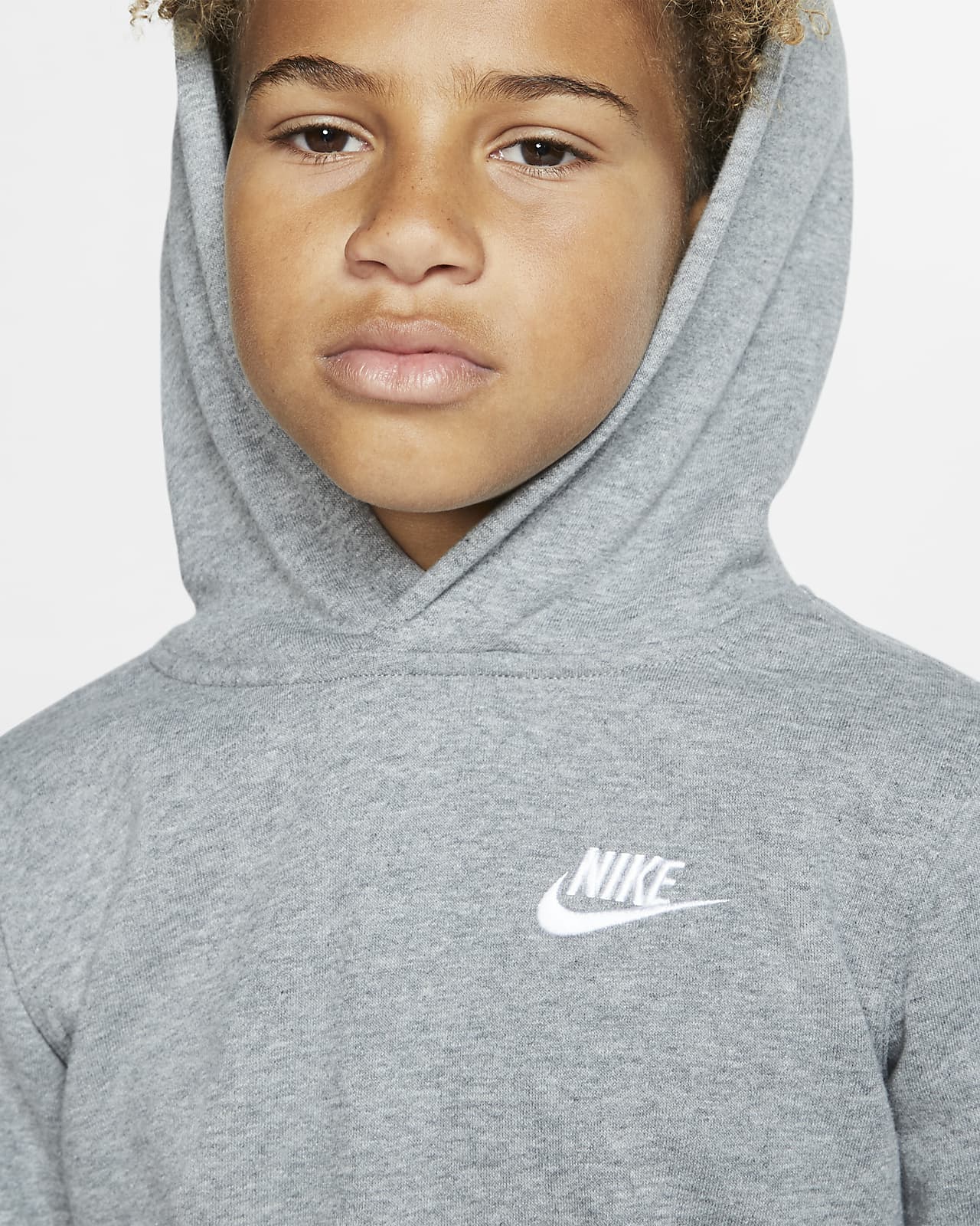 Nike Sportswear Club Big Kids' Pullover Hoodie.