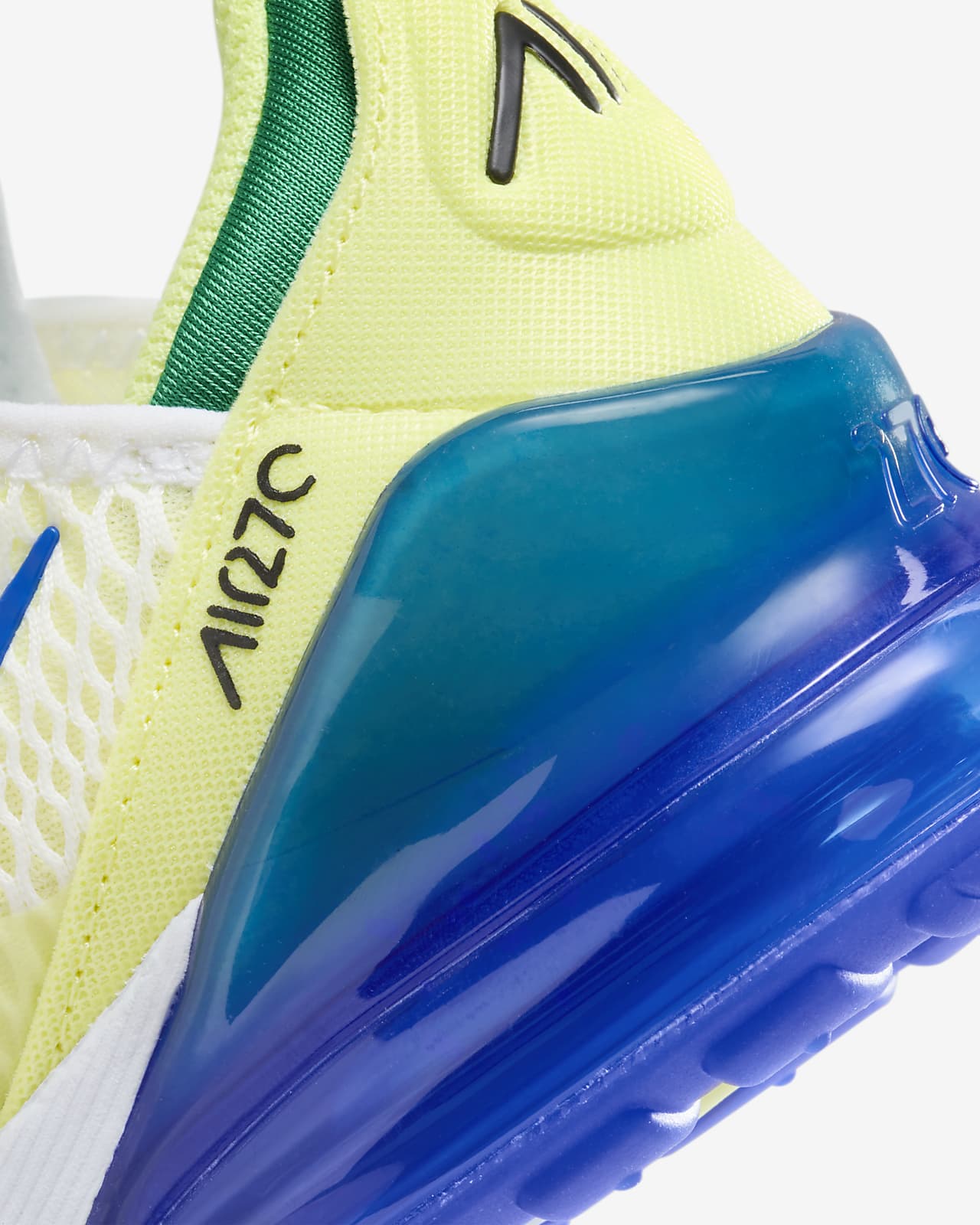 Nike Air Max 270 React W White, Blue, Green & Purple