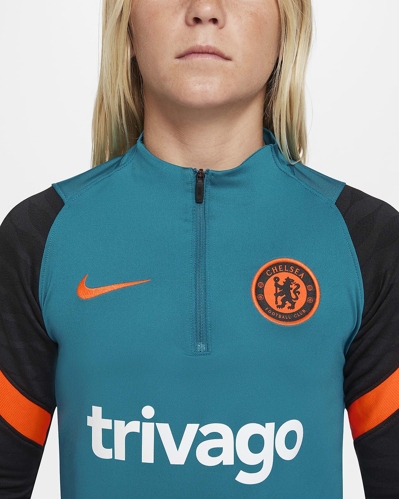 Chelsea FC Strike Nike Dri-FIT Fußball-Drill-Oberteil für ältere Kinder.  Nike DE
