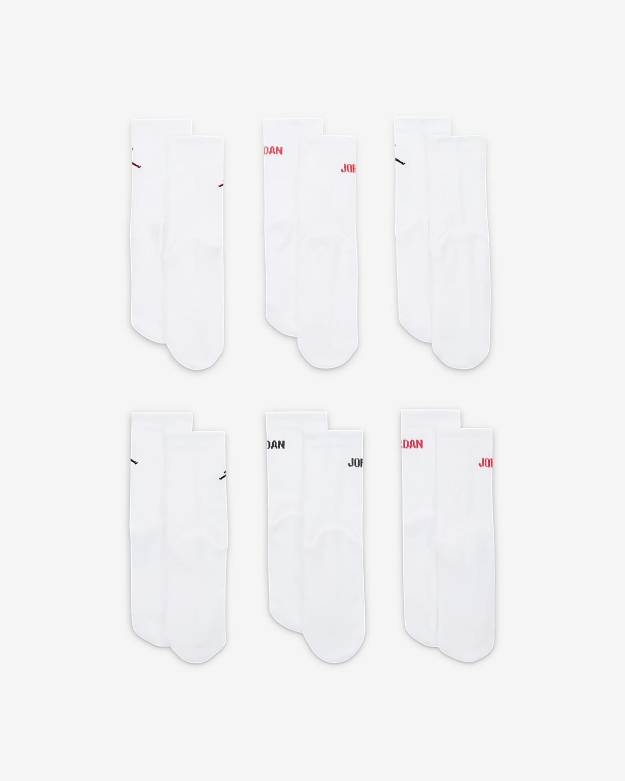 Jordan Little Kids' Crew Socks (6 Pairs). Nike.com