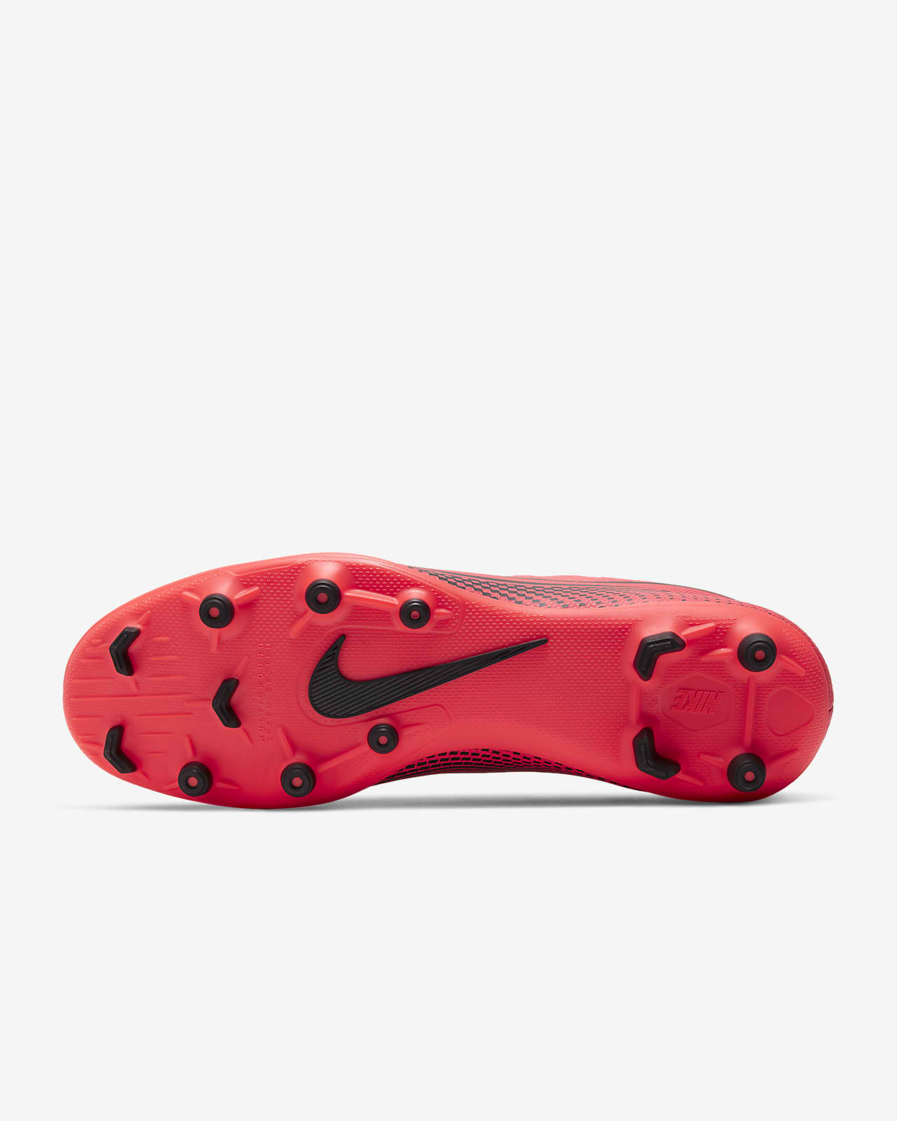 Botas de Fútbol Nike Mercurial Vapor 13 Club Turf Velcro Junior Naranja