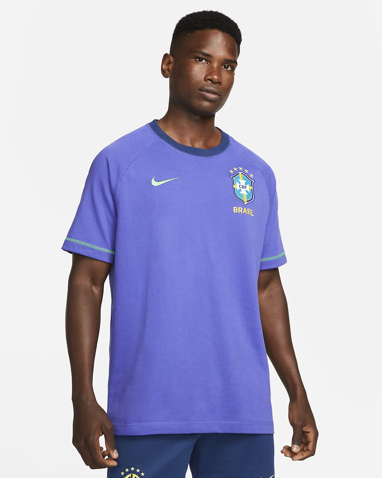 Interpretación FALSO puerta Brasil Travel Camiseta de fútbol de manga corta - Hombre. Nike ES