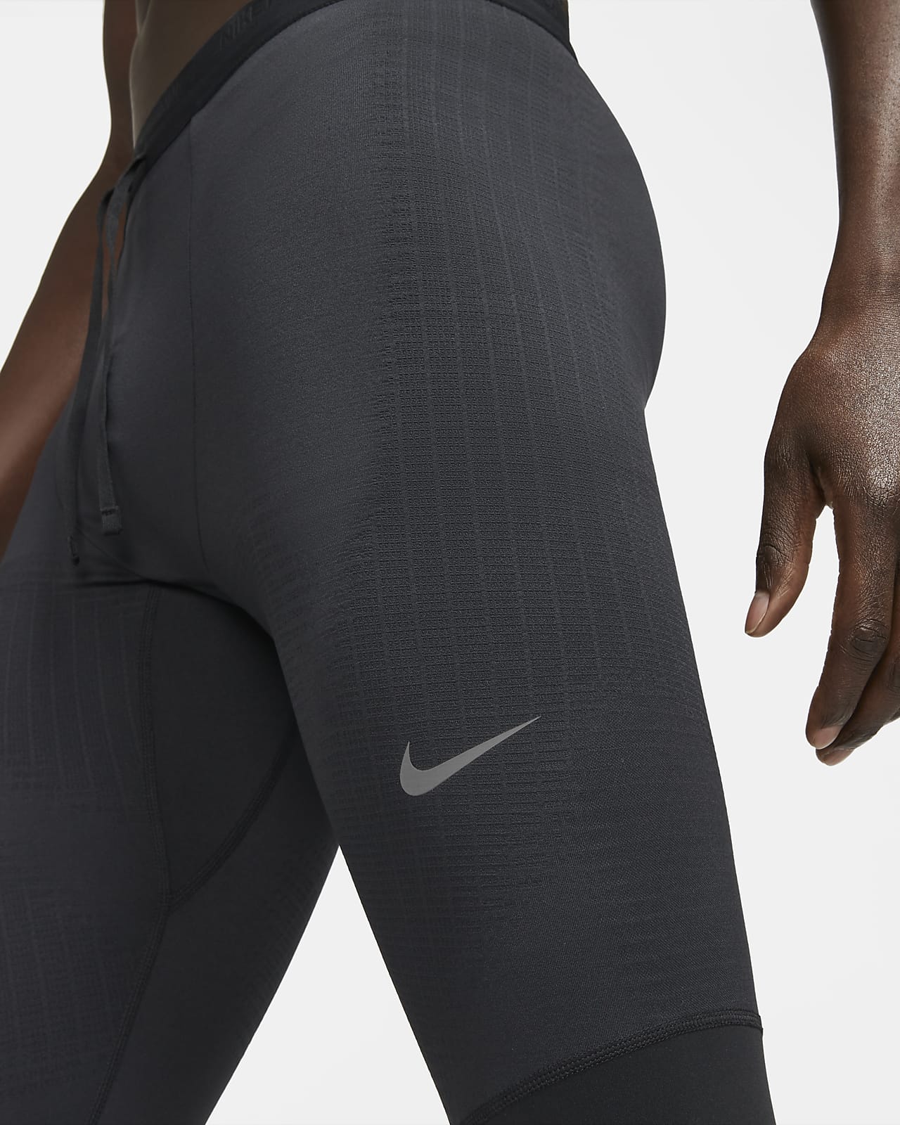 Mallas cortas caquis con logo Dri-FIT de Nike Running Plus